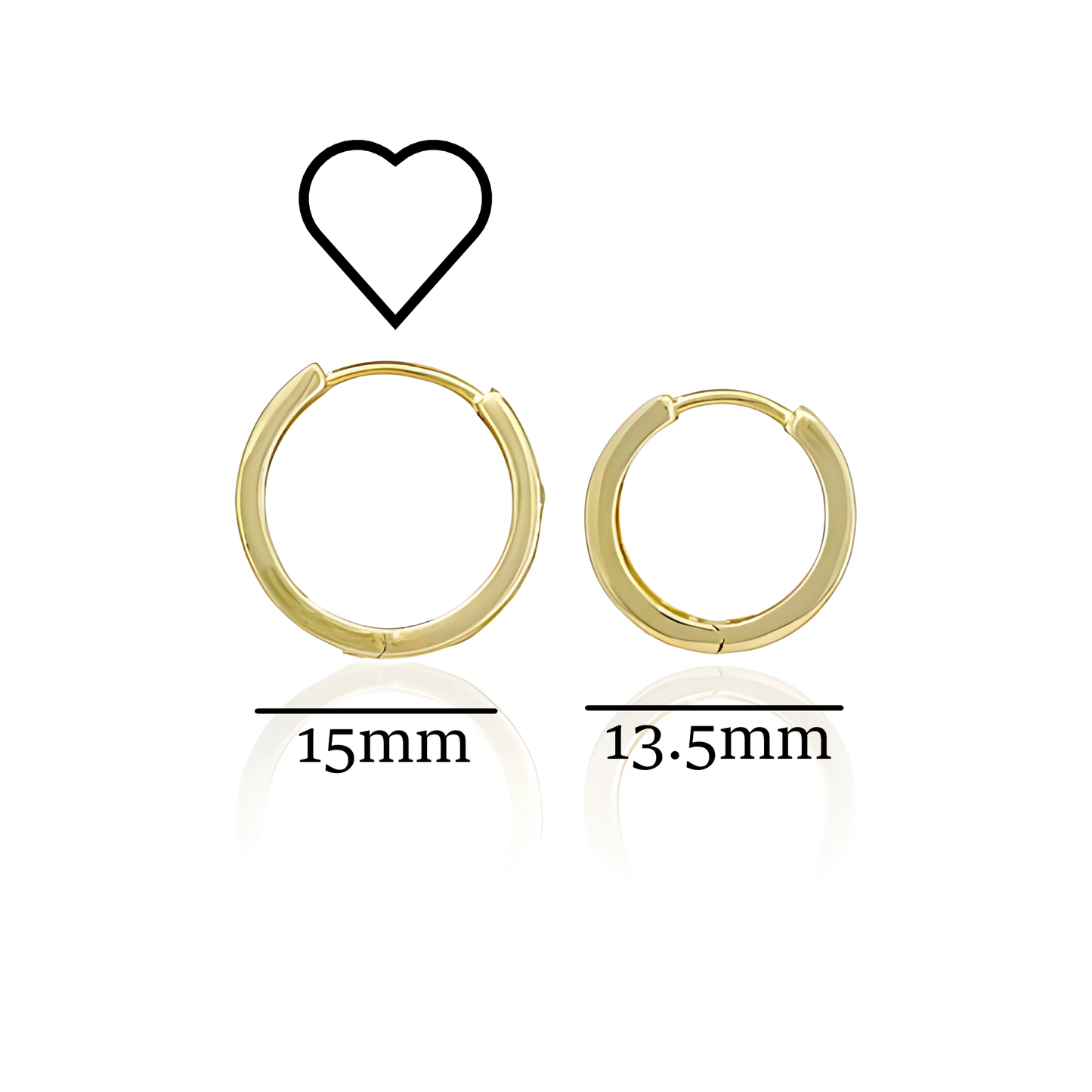 14K Gold Hoop Earrings