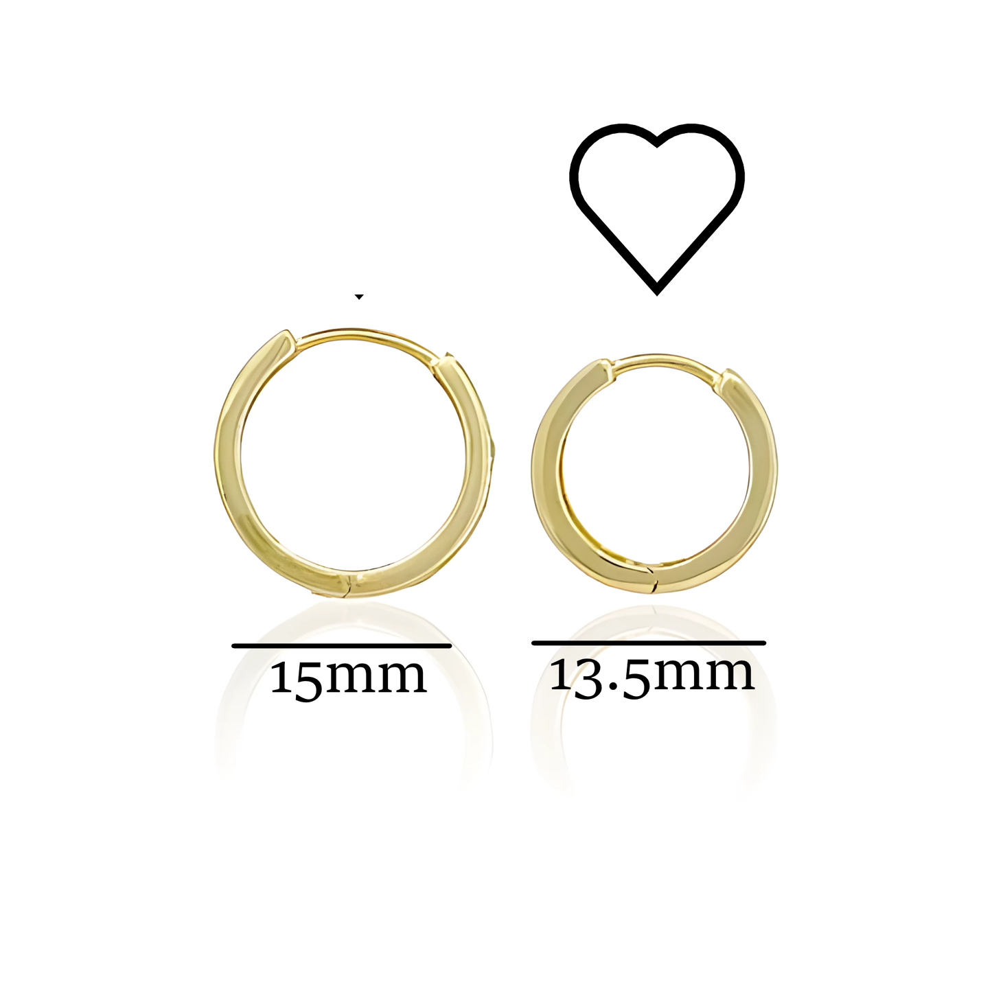 14K Gold Hoop Earrings
