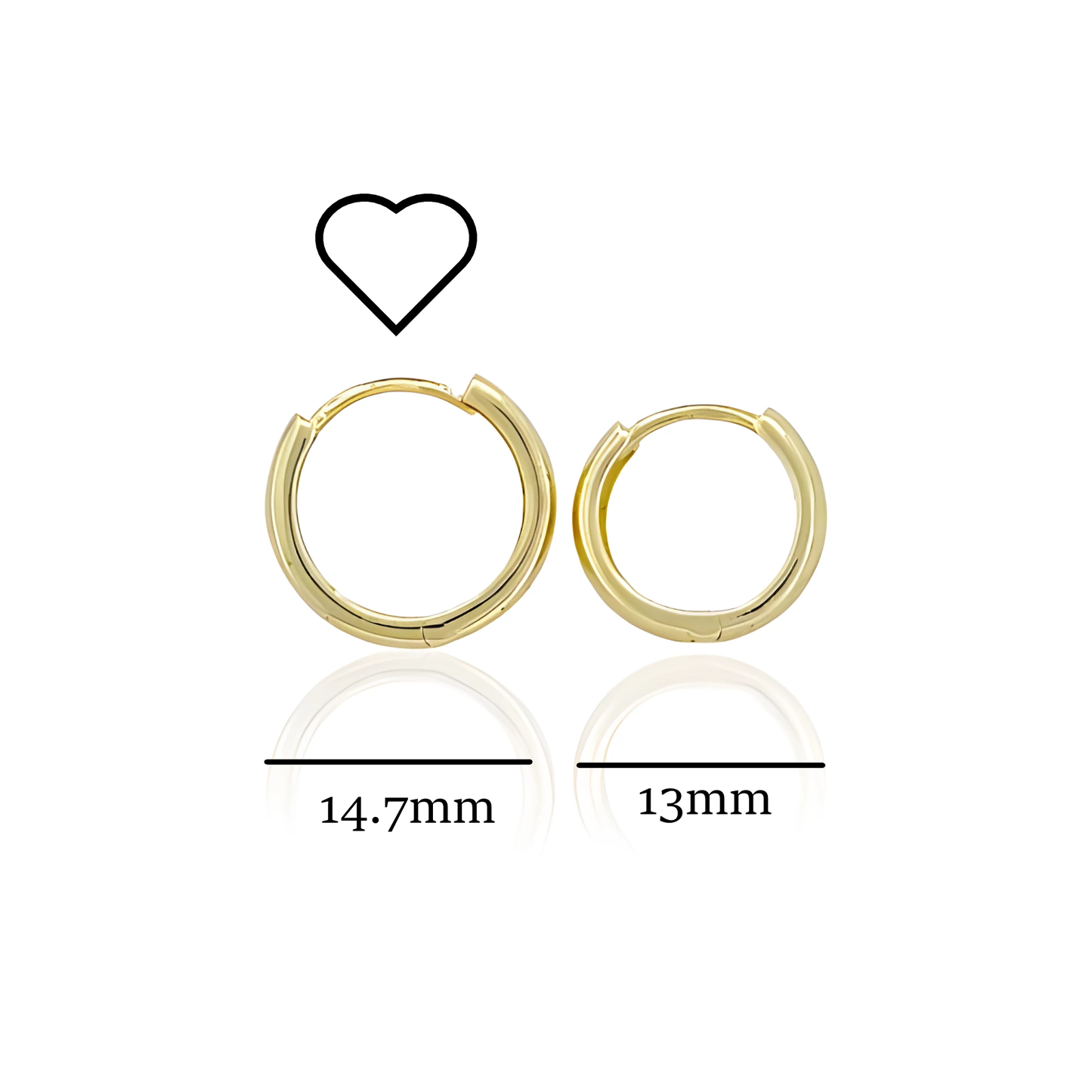 14K Gold Hoop Earrings