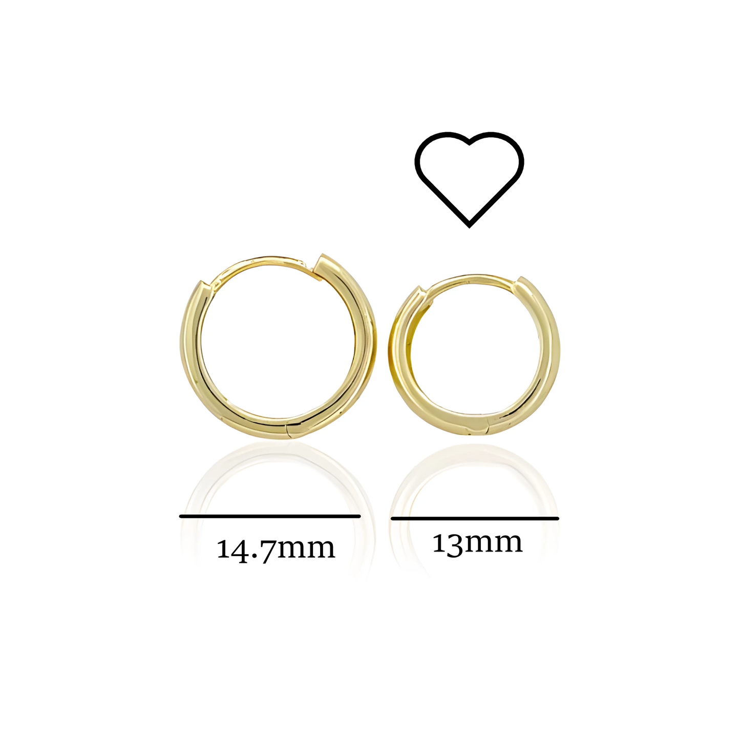 14K Gold Hoop Earrings