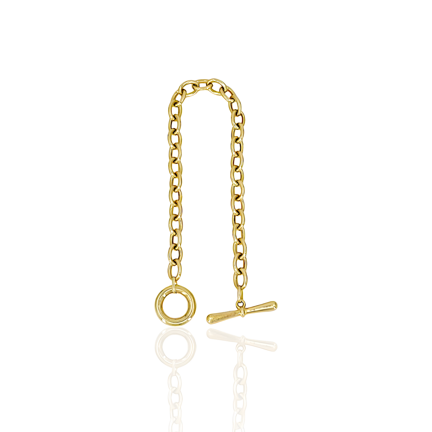 14K Gold Bat Bracelet