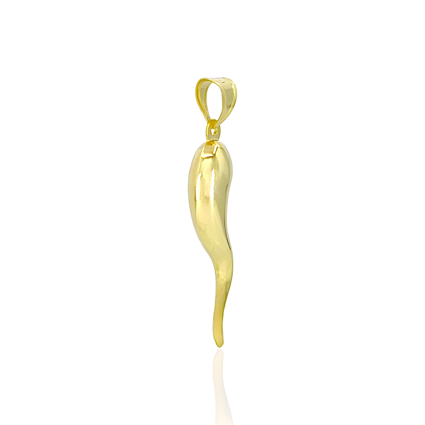 14K Gold Horn Pendant