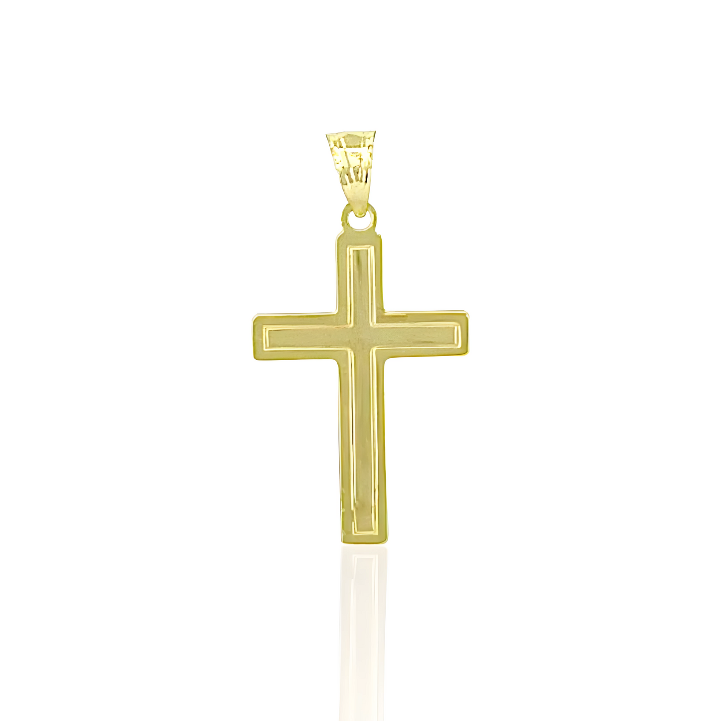 14K Gold Jesus Crucifix Cross Pendant