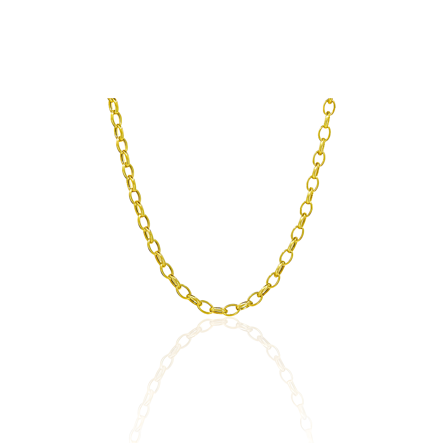 14K Gold Open Cable Chain