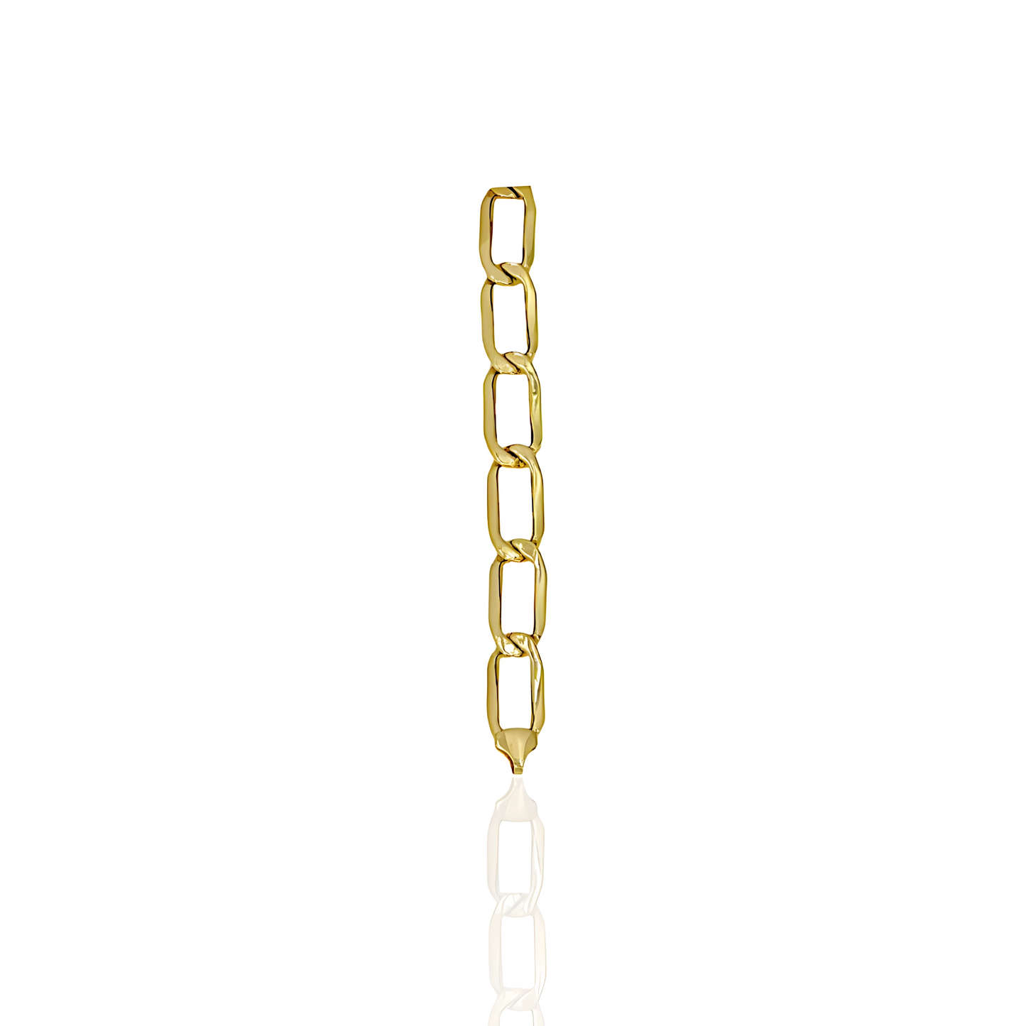 14K Gold Paper Clip Bracelet