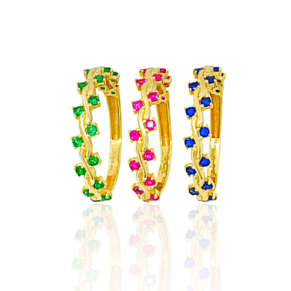 14K Gold Ring with Colored Topaz