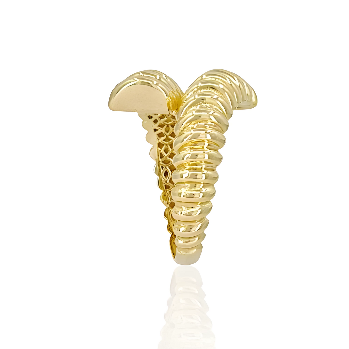 14K Gold Argali Horns Ring