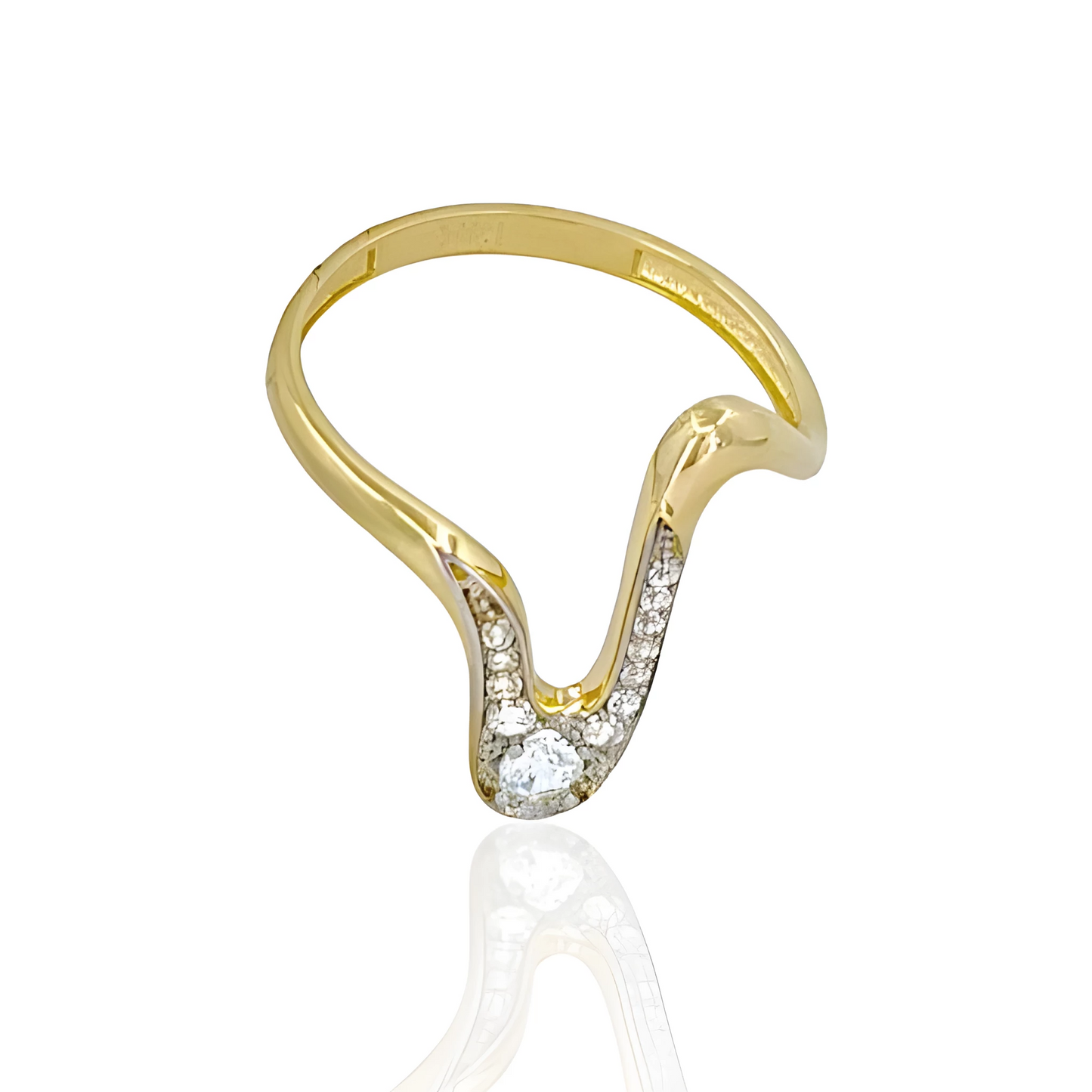 14K Gold Pulse Ring