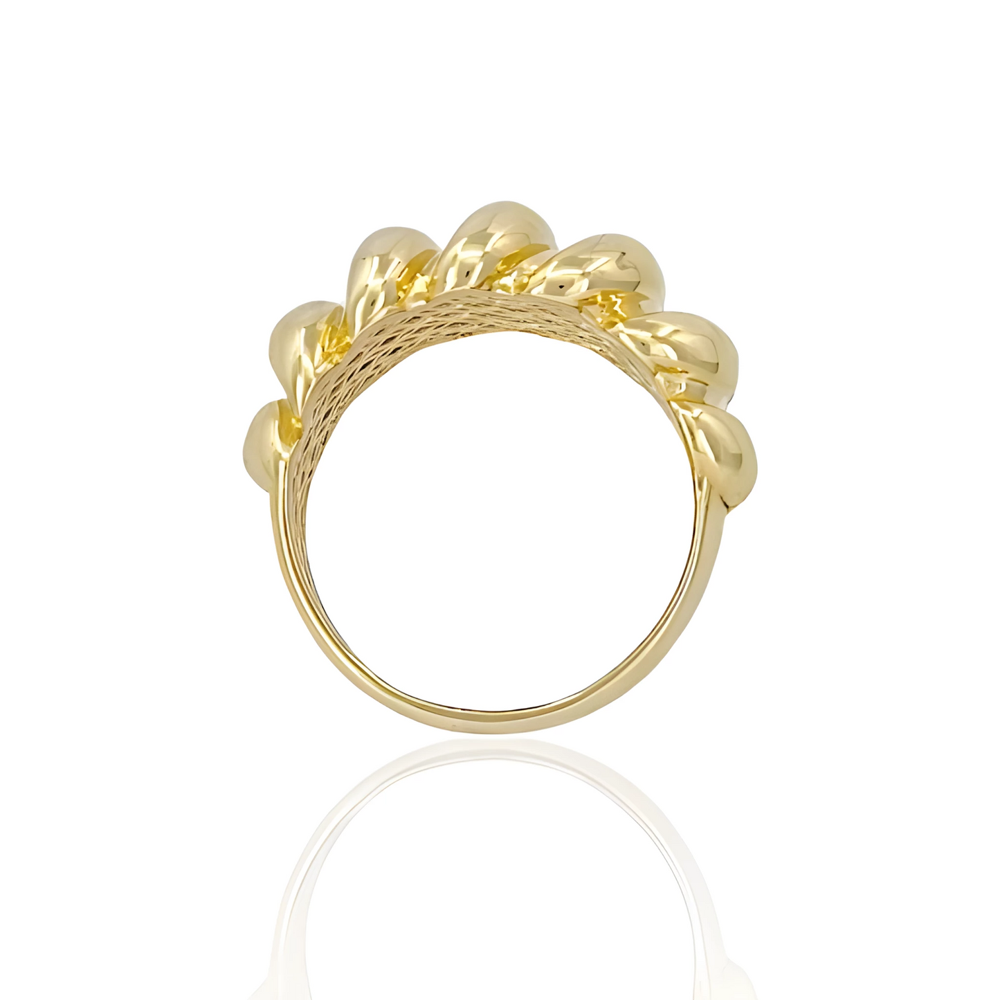 14K Gold Wave Ring