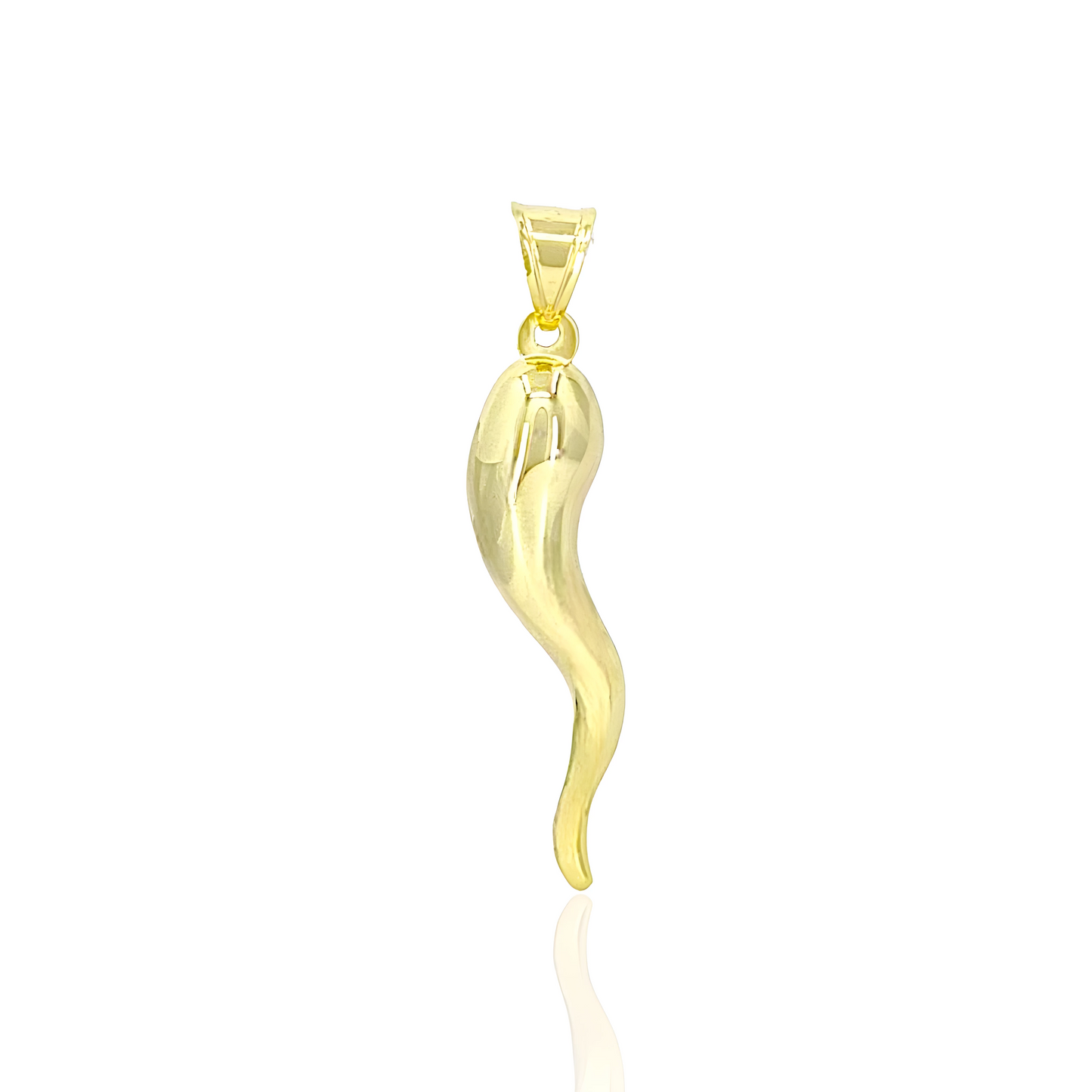 14K Gold Horn Pendant