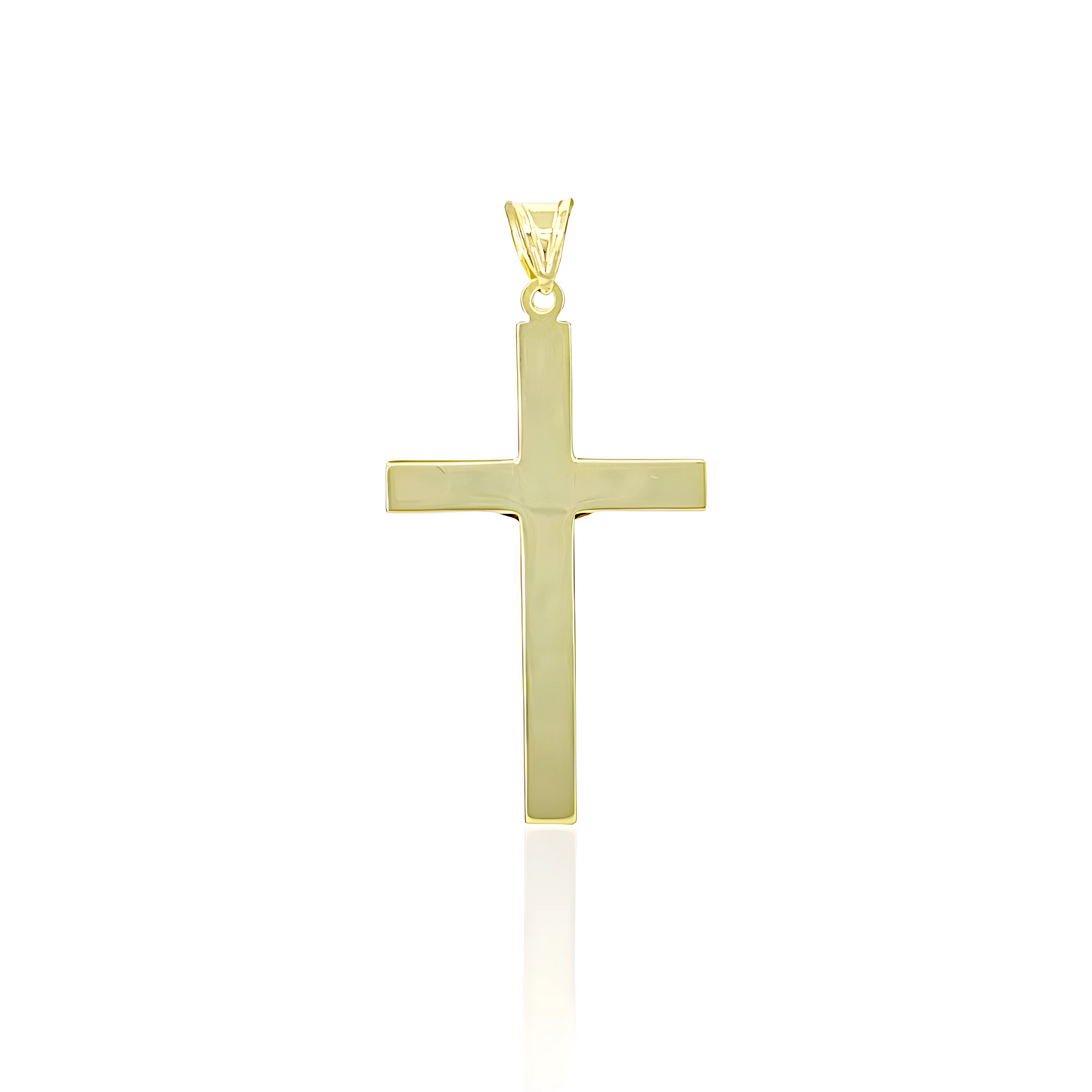 14K Gold Jesus Crucifix Cross Pendant