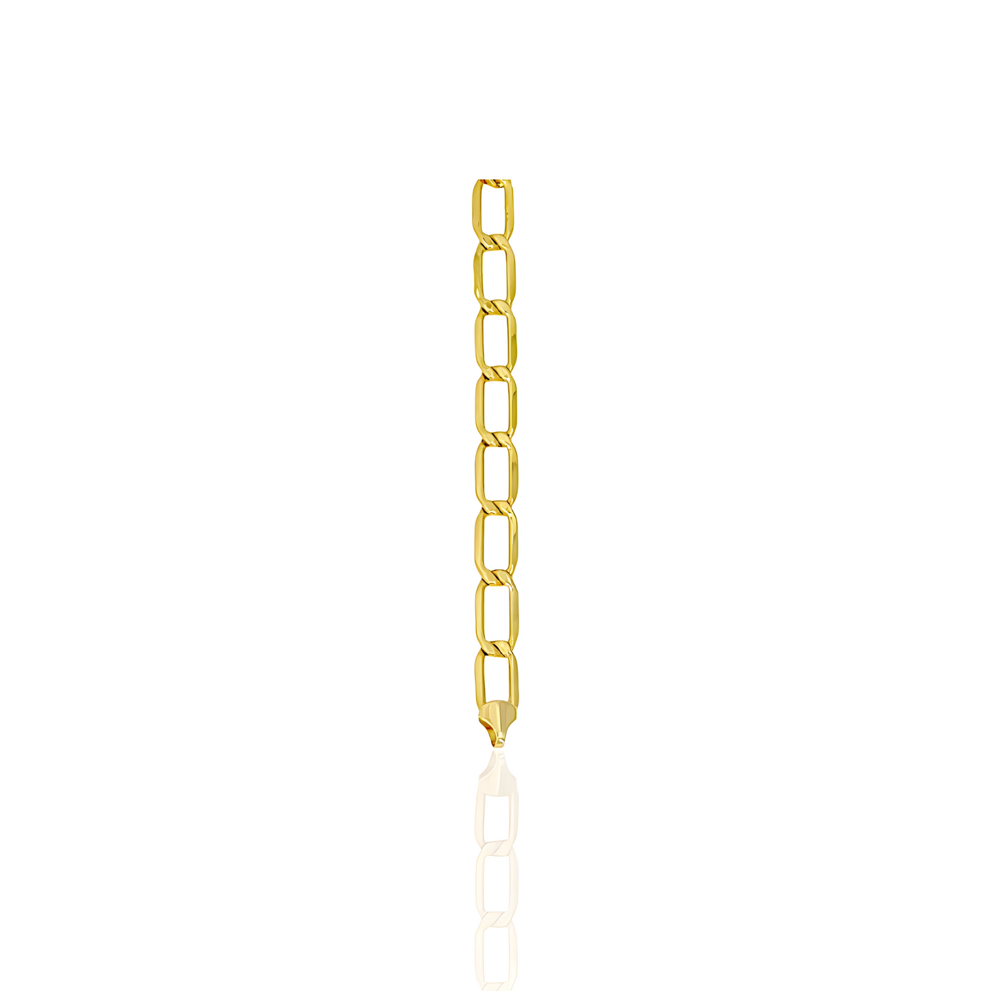 14K Gold Paper Clip Bracelet