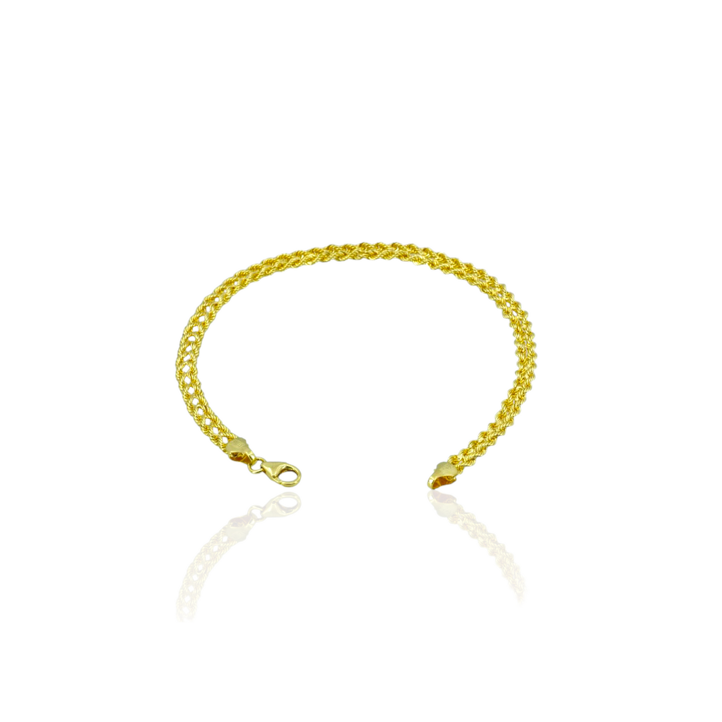 14K Gold Rope Bracelet