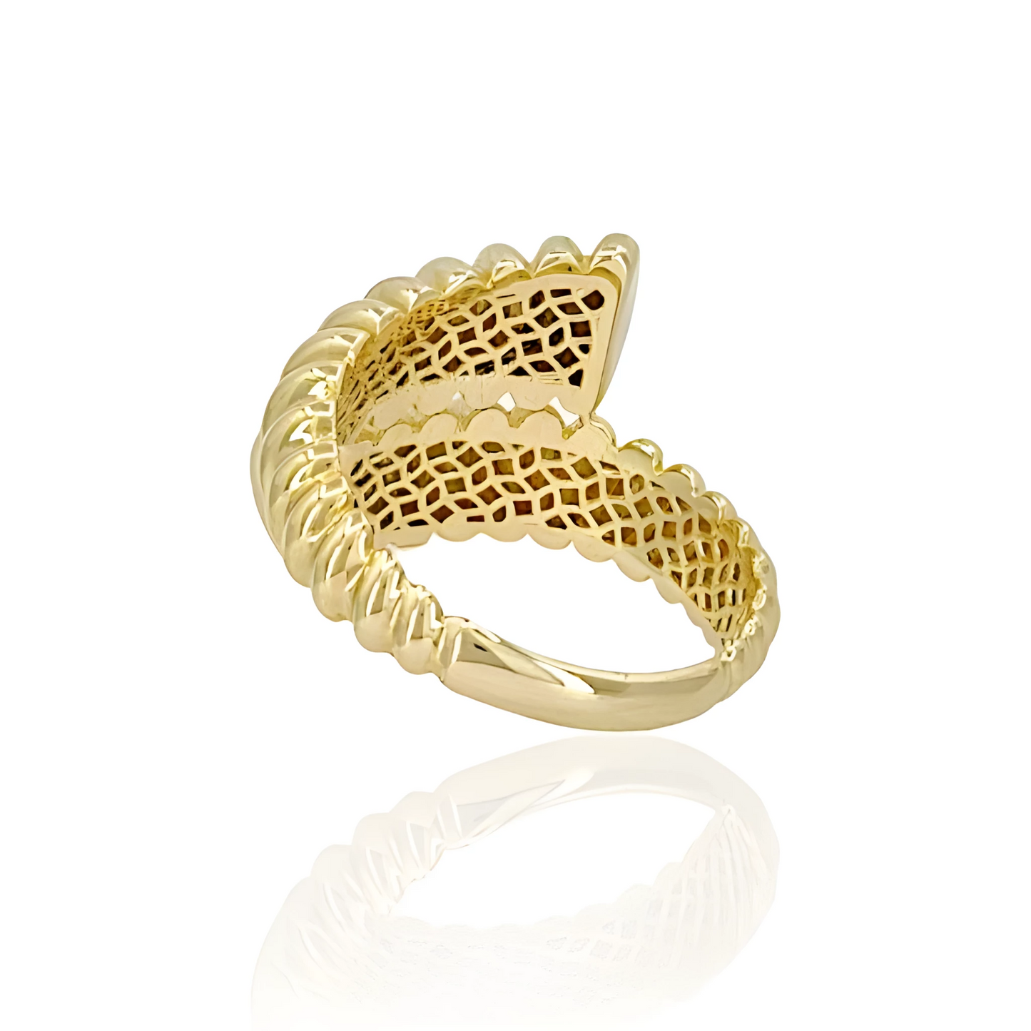 14K Gold Argali Horns Ring