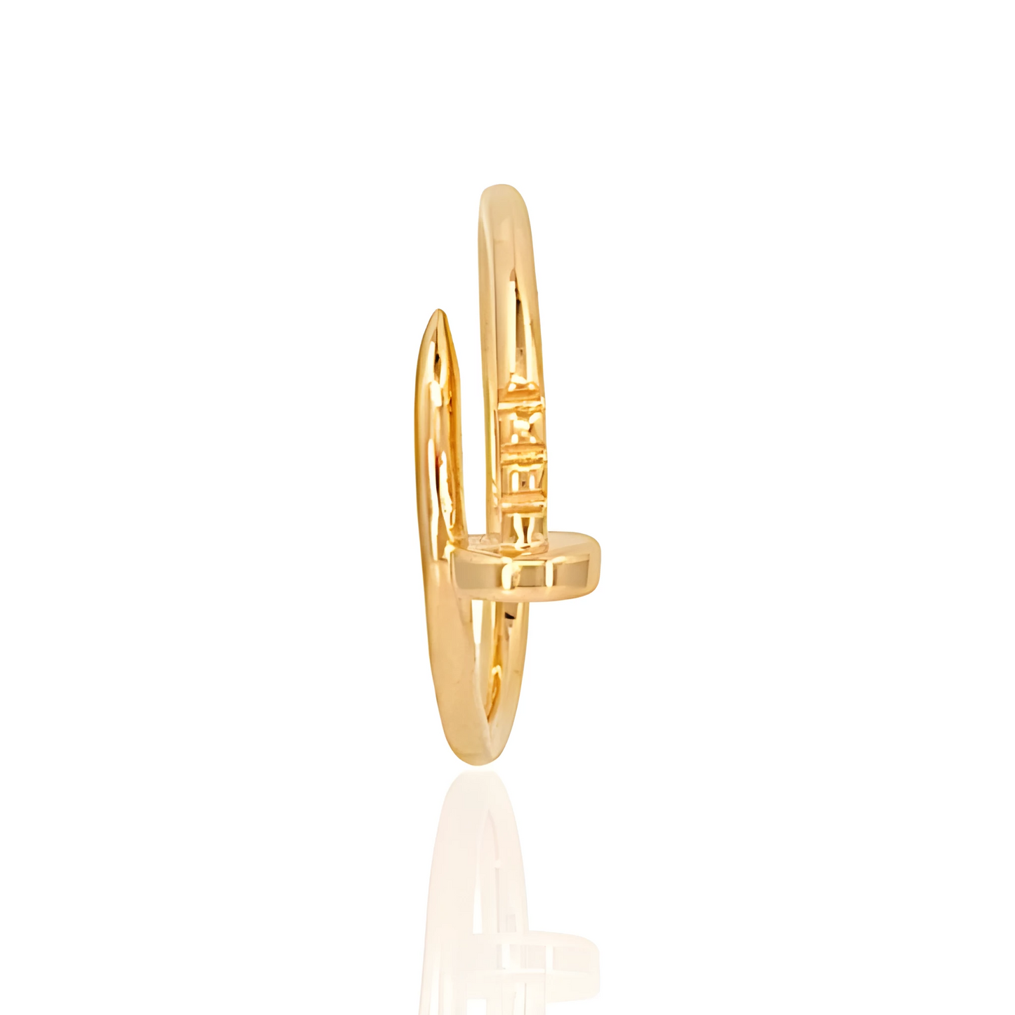 14K Gold Nail Ring