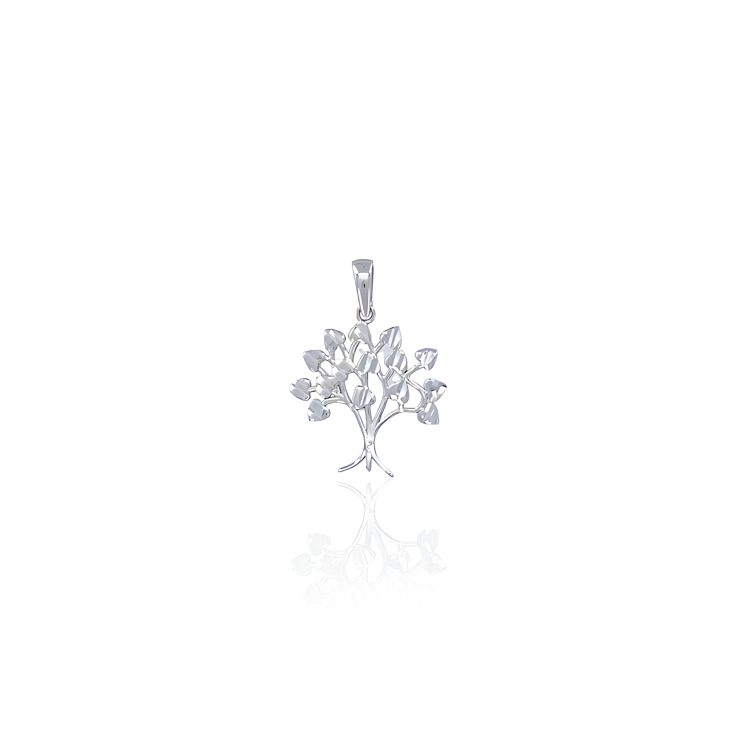14K Gold Tree Pendant