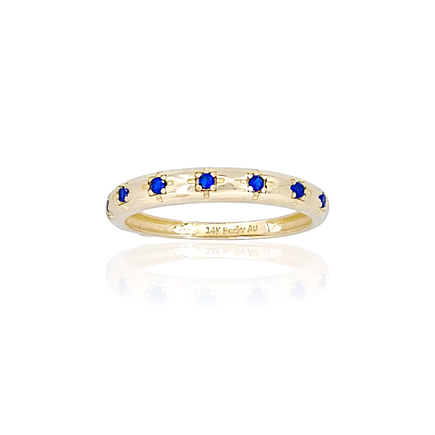 14K Gold Ring with Stones