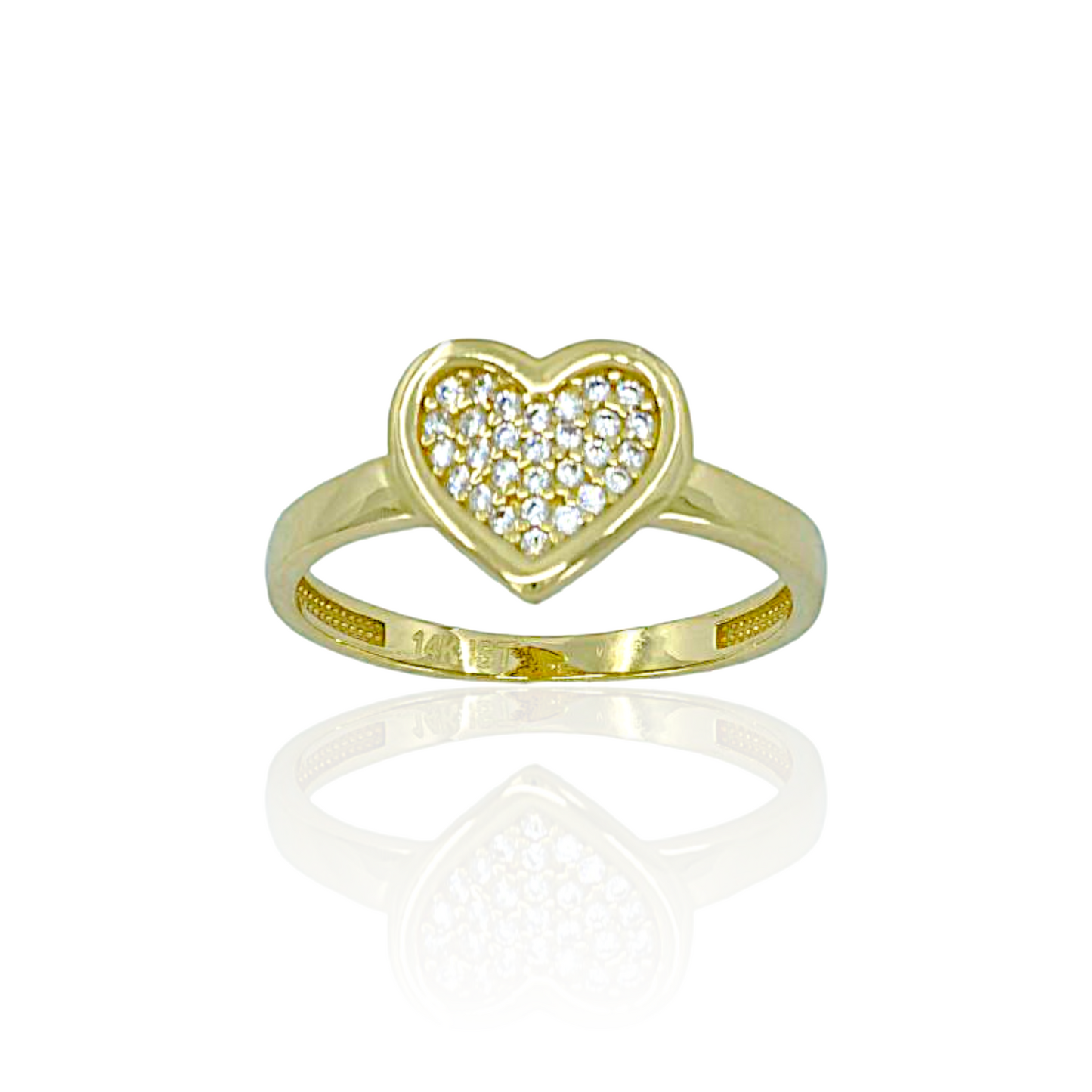14K Gold Heart Ring