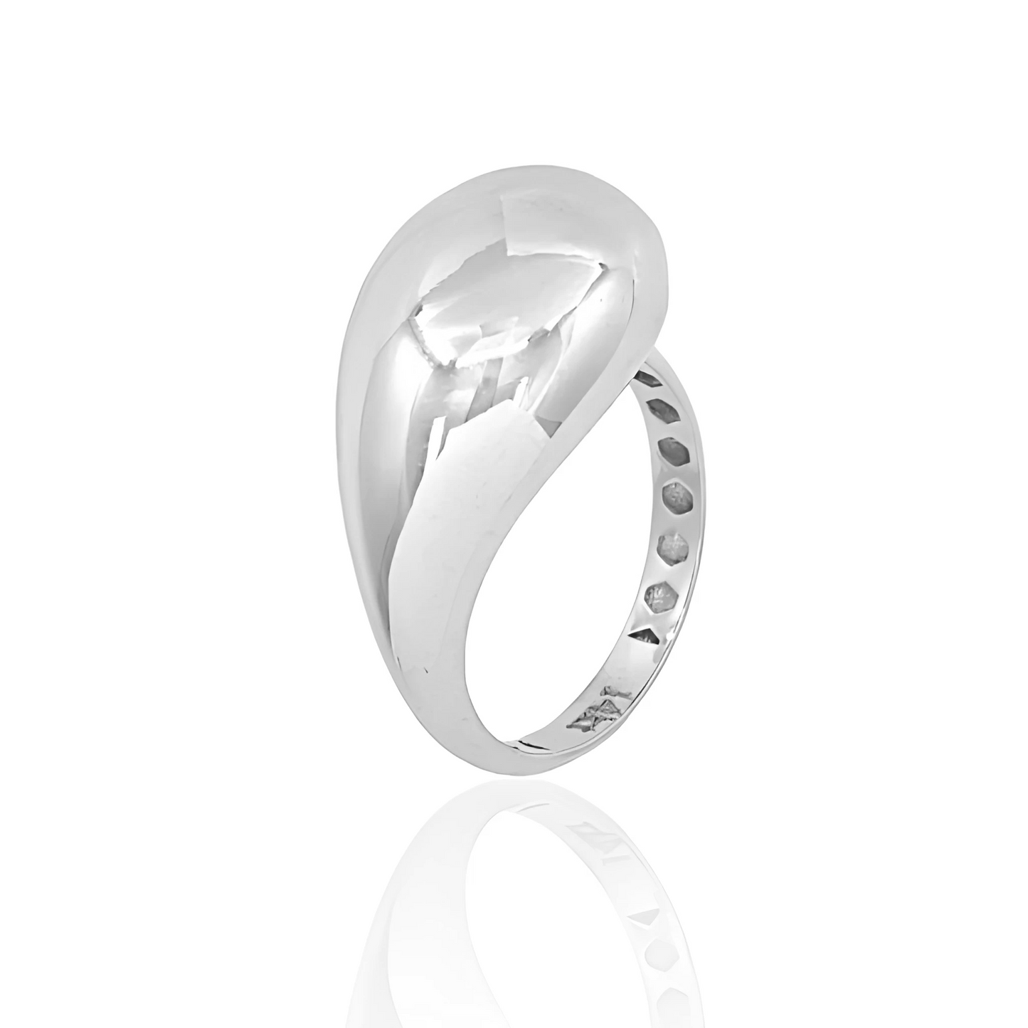 14K Gold Teardrop Ring