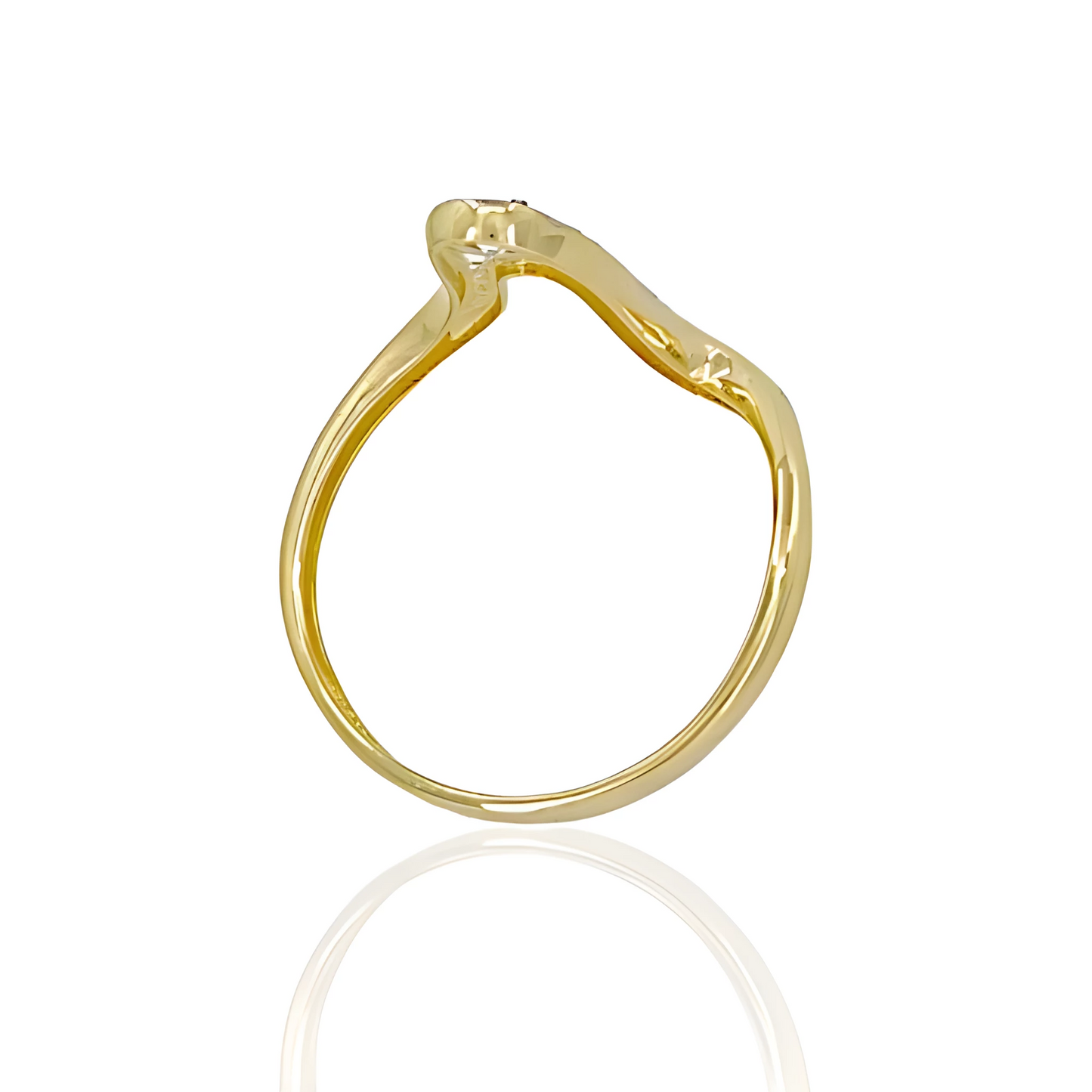 14K Gold Pulse Ring