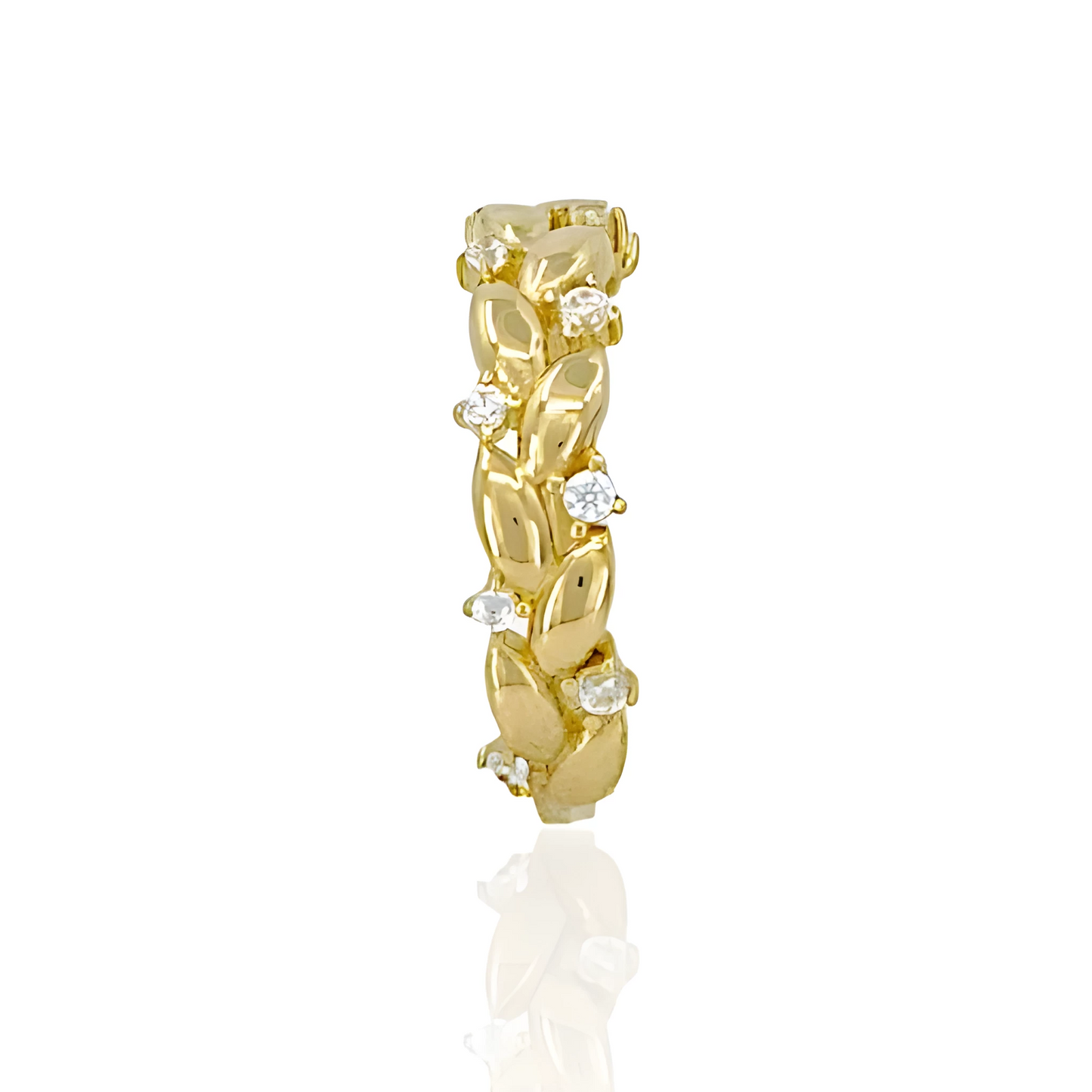 14K Gold Flower Ring