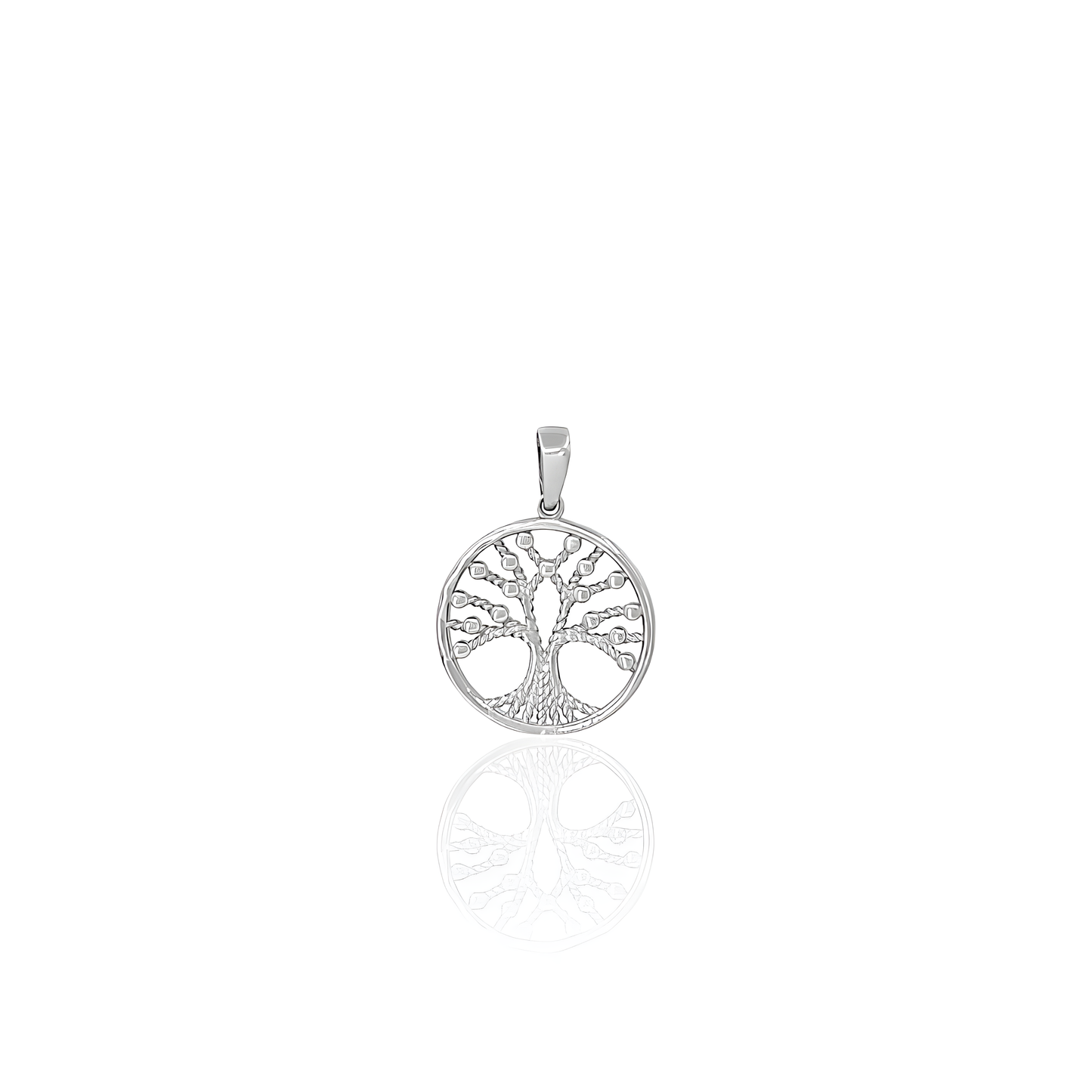 14K Gold Tree Pendant