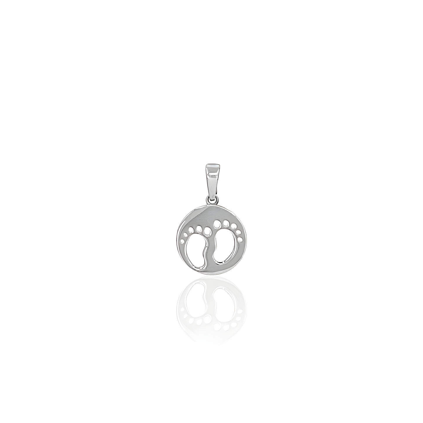 14K Gold Baby Feet Pendant
