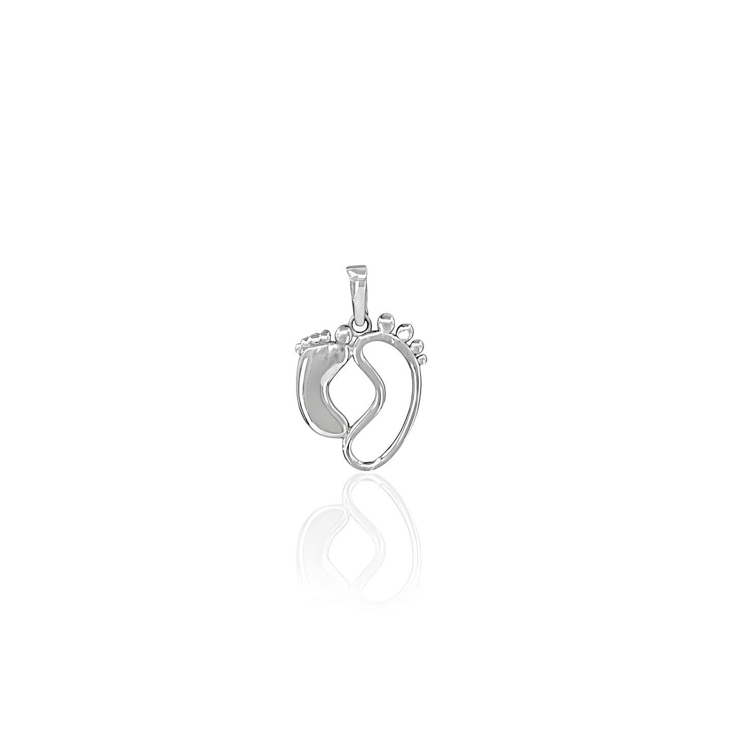 14K Gold Baby Feet Pendant