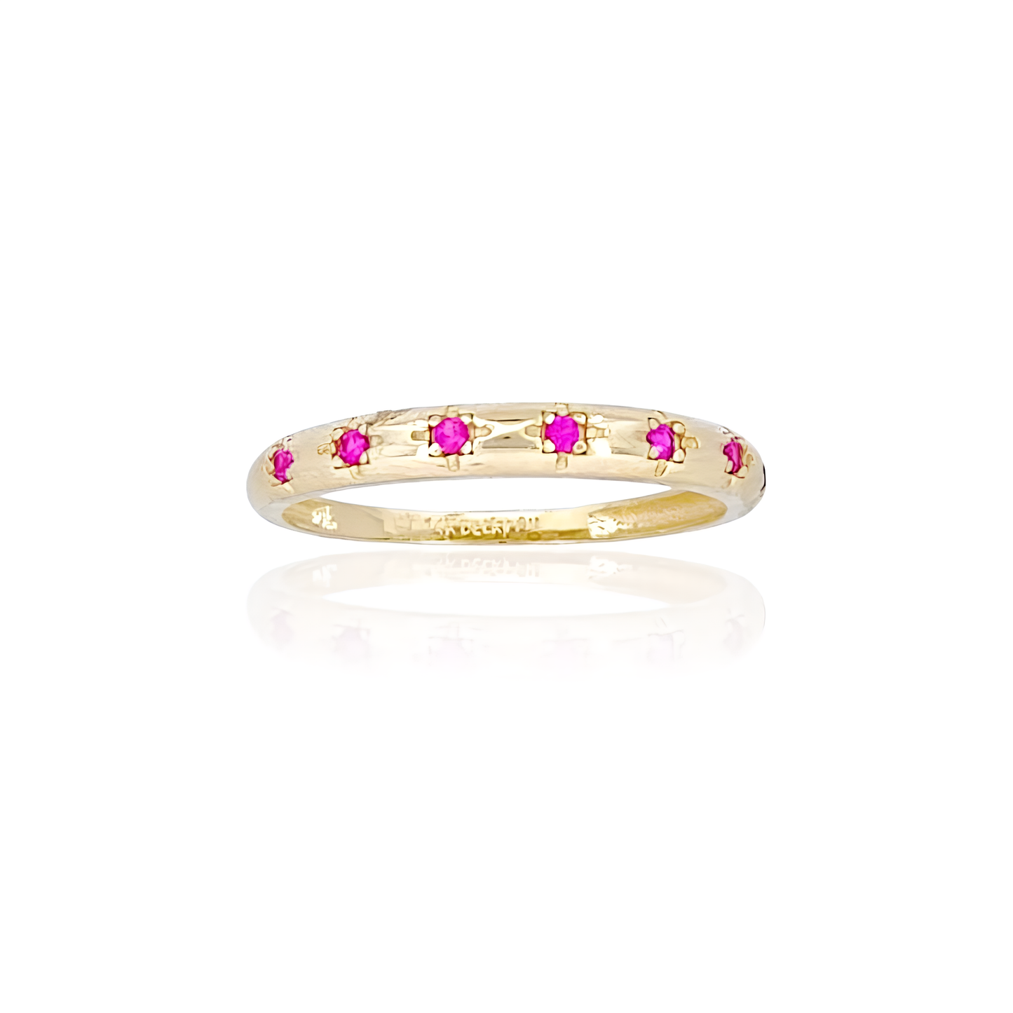 14K Gold Ring with Stones