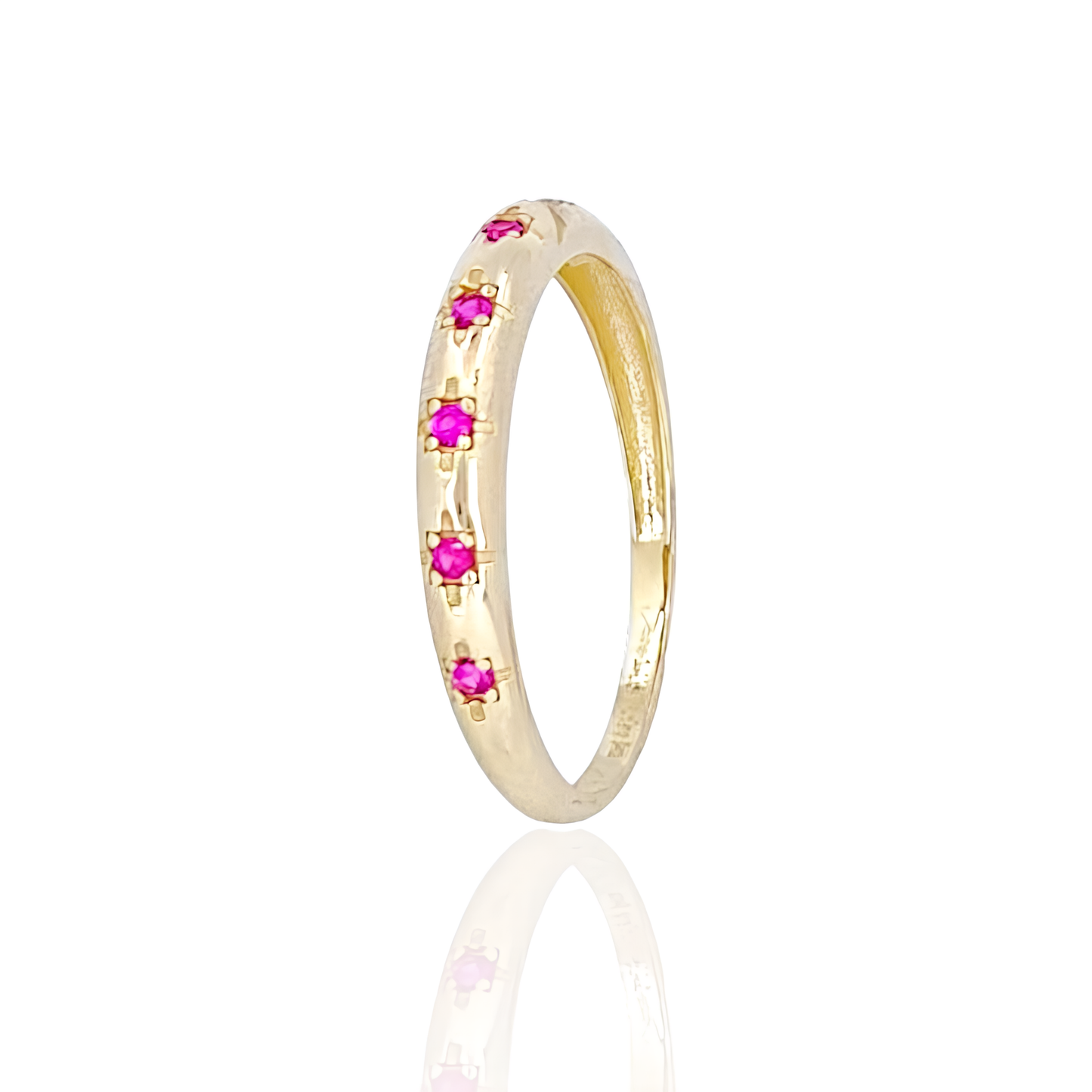 14K Gold Ring with Stones