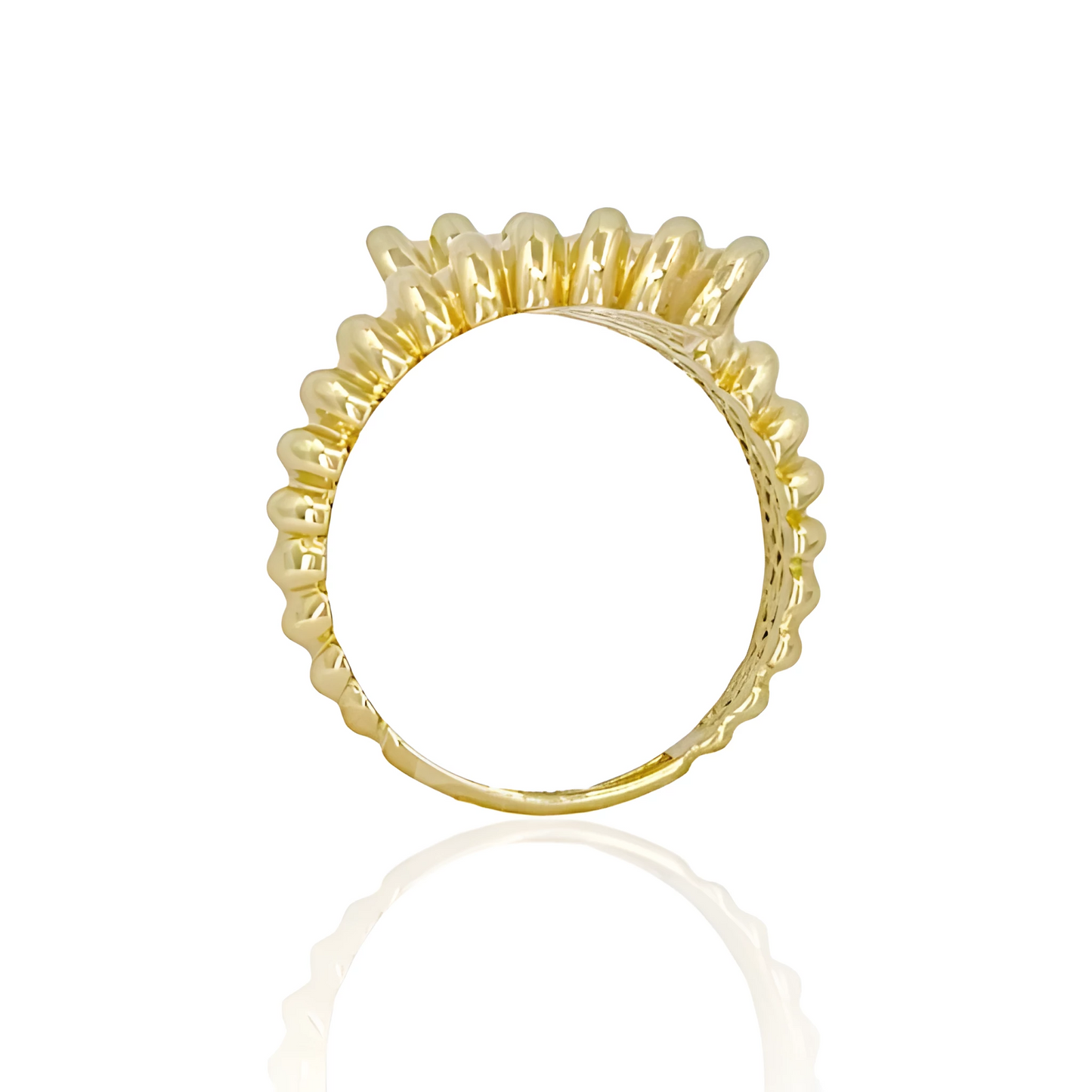 14K Gold Argali Horns Ring