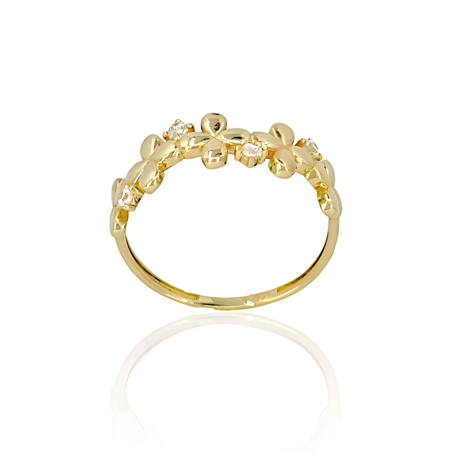 14K Gold Wreath Ring