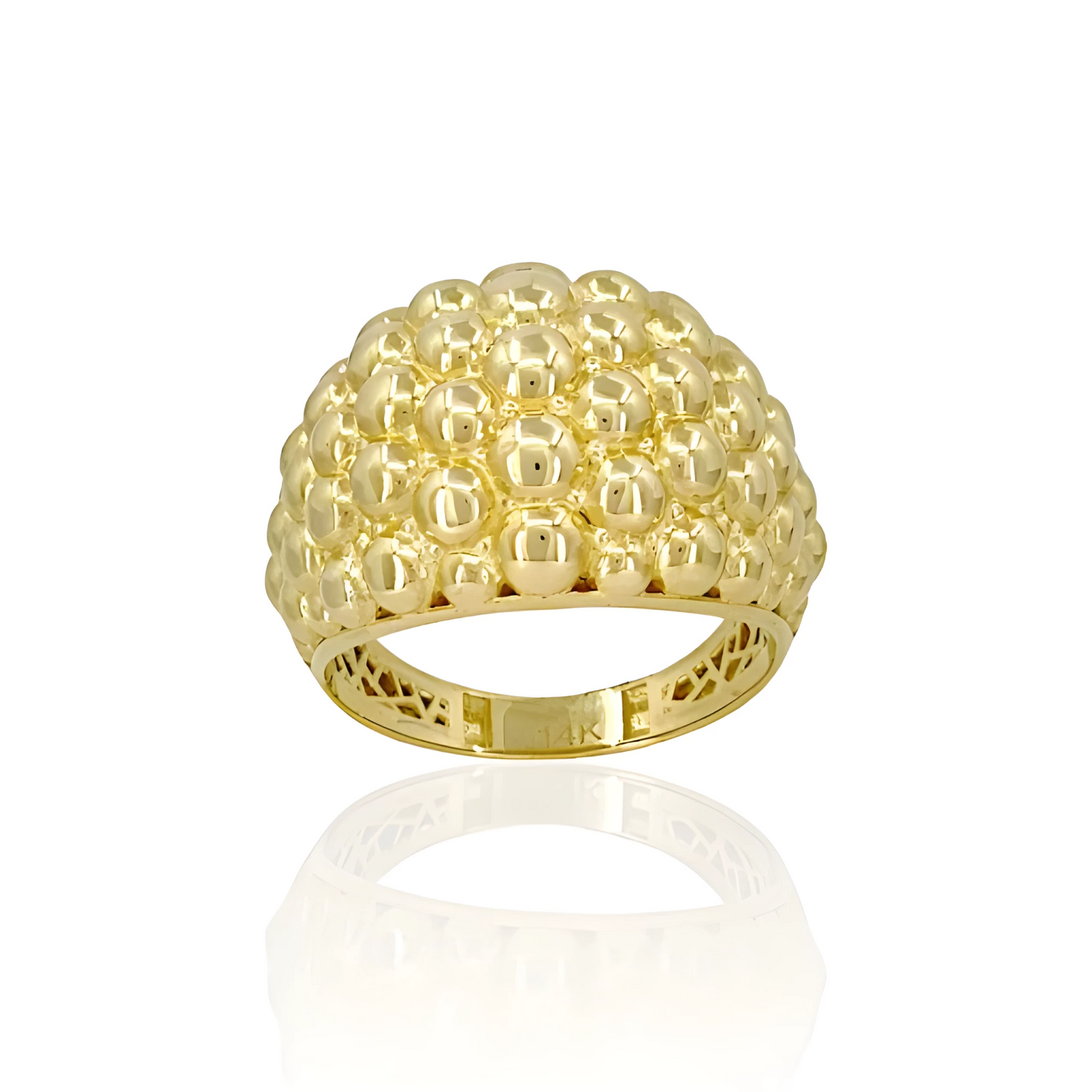 14K Gold Bubbles Ring