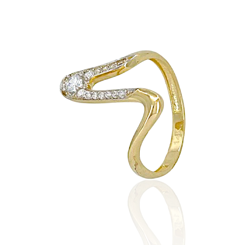 14K Gold Pulse Ring