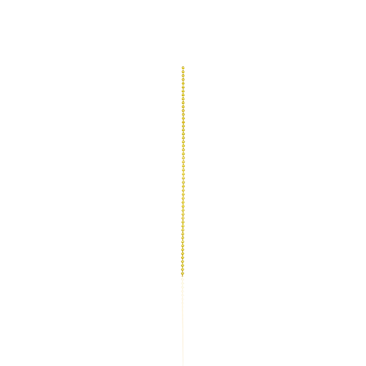 14K Gold Beaded Ball Chain