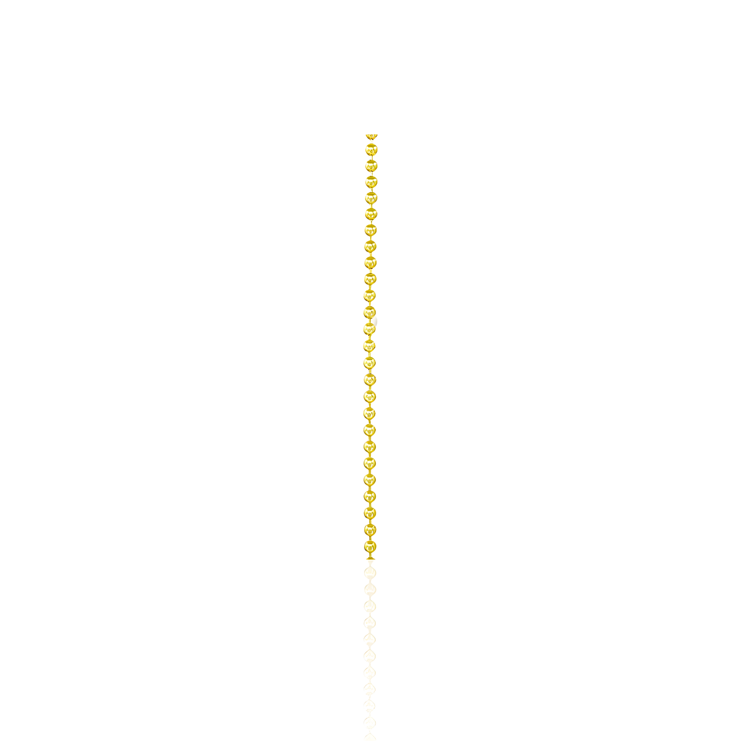 14K Gold Beaded Ball Chain
