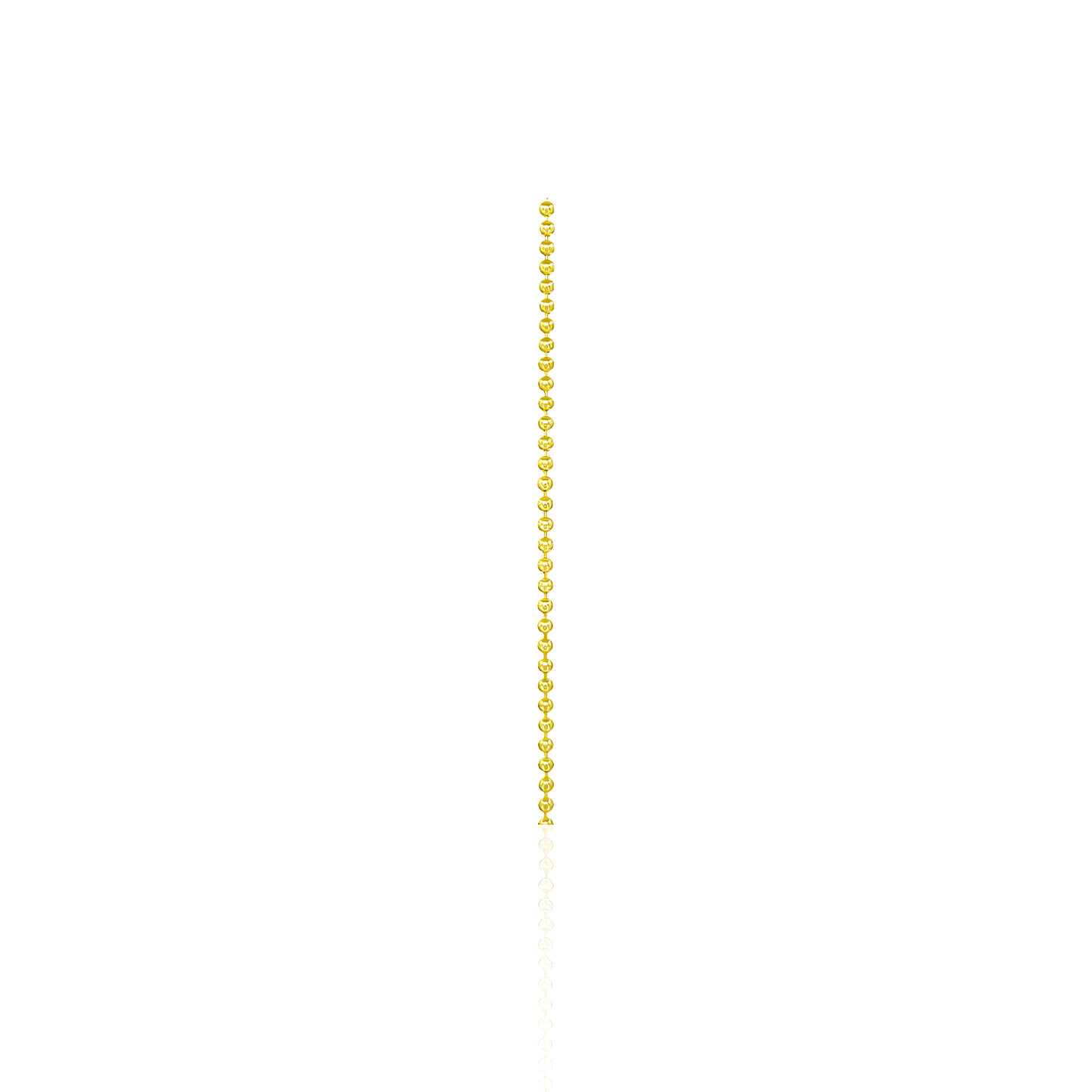14K Gold Beaded Ball Chain