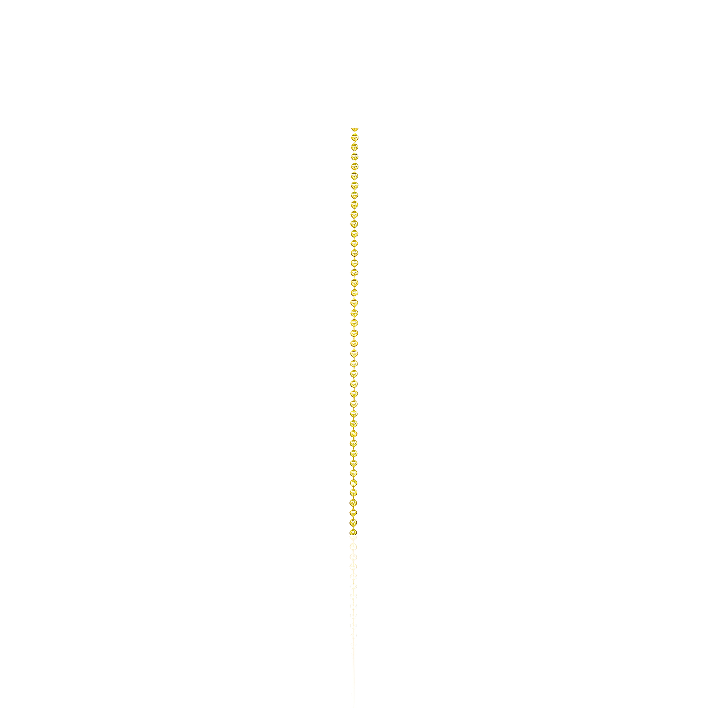 14K Gold Beaded Ball Chain