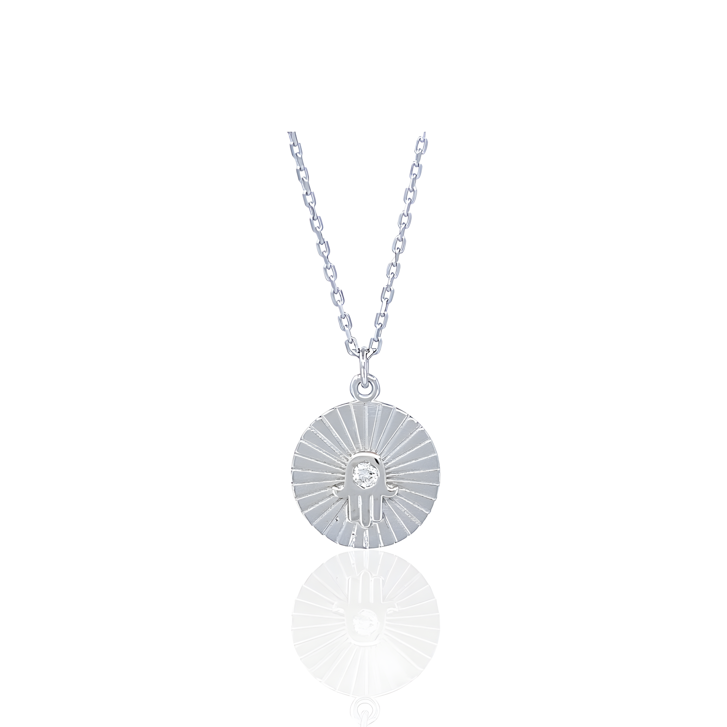 14K Gold Chai Necklace with Natural Diamond