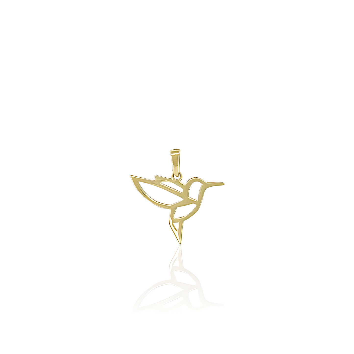14K Gold Colibri Charm Pendant