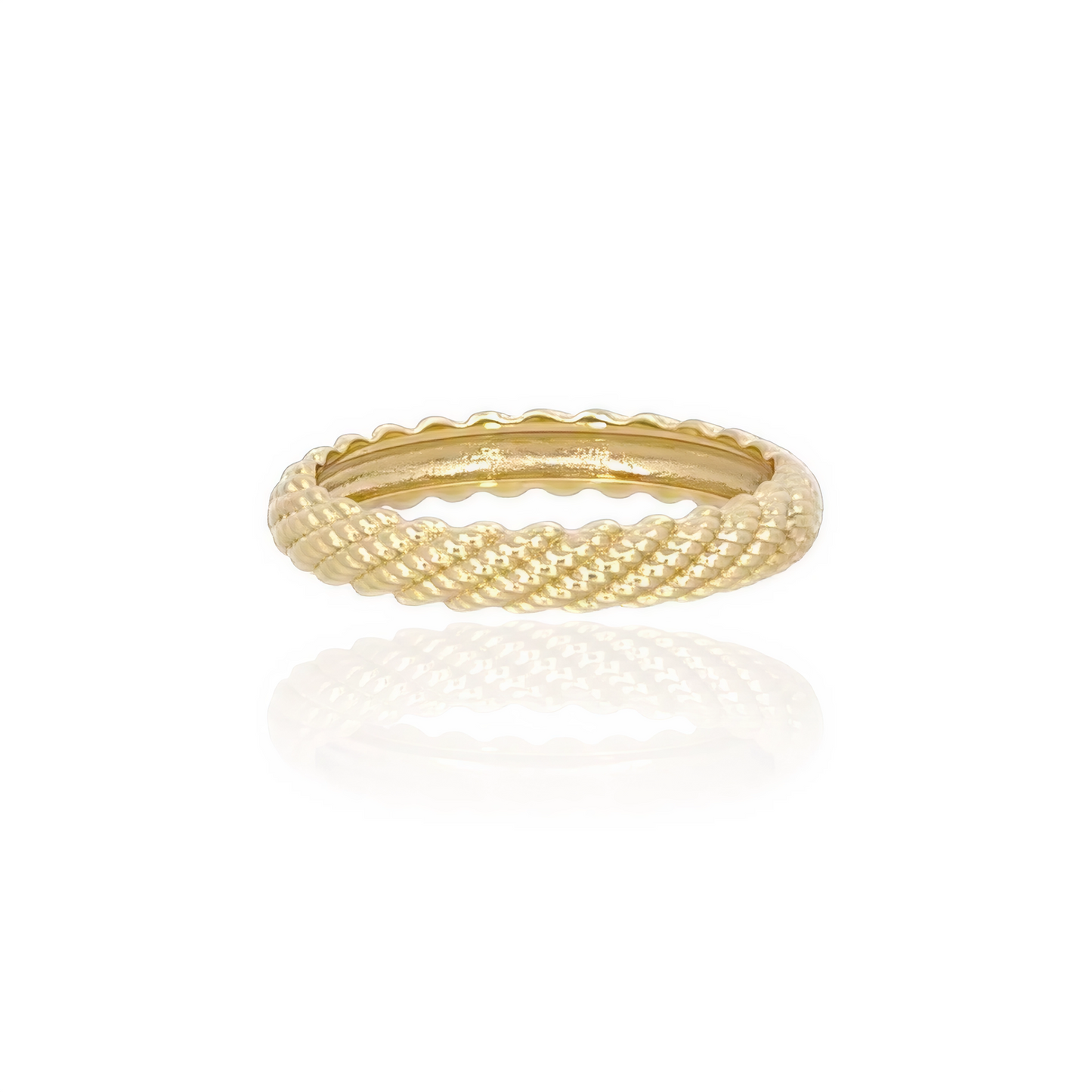 18K Scaly Ring