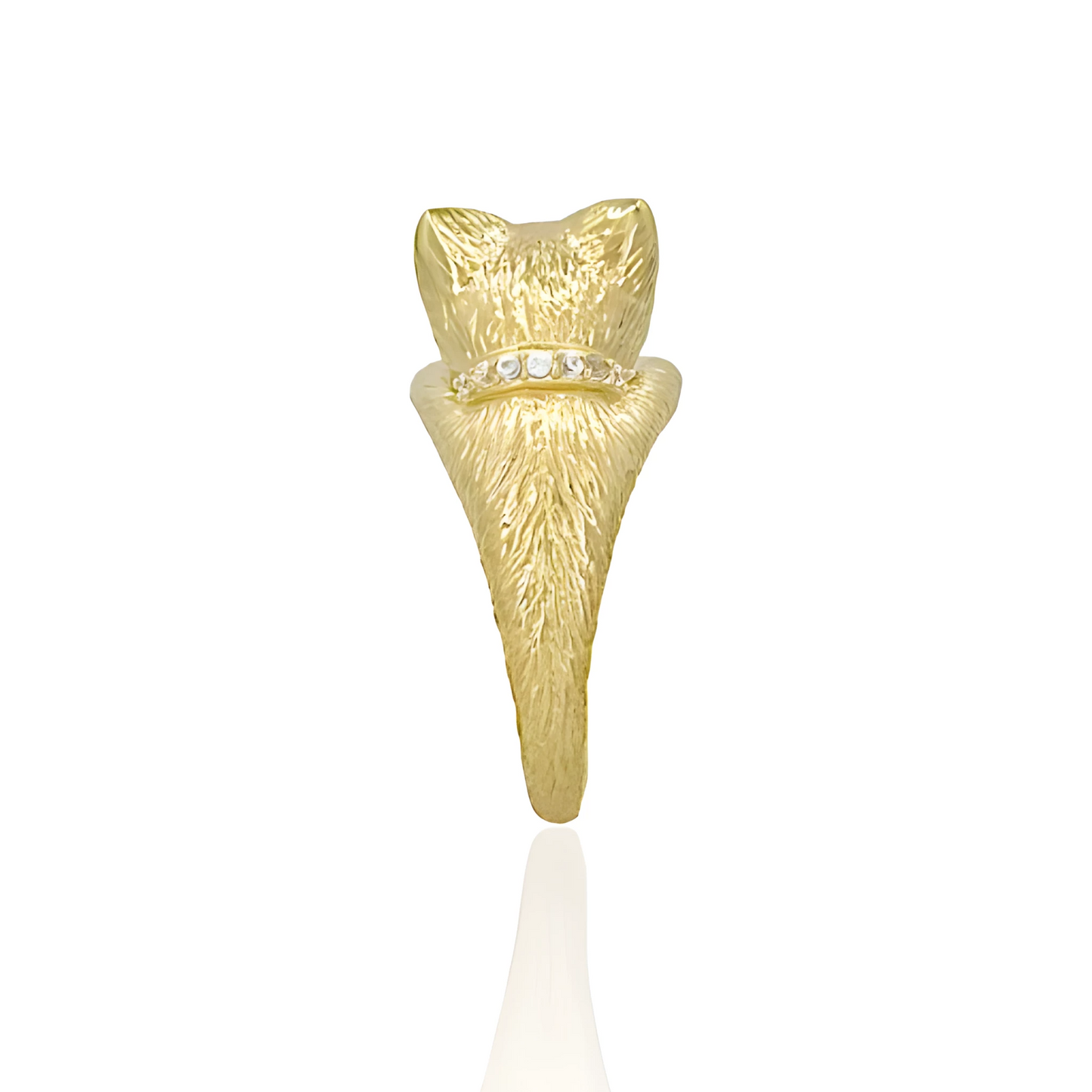 14K Gold Egyptian Kitty Ring
