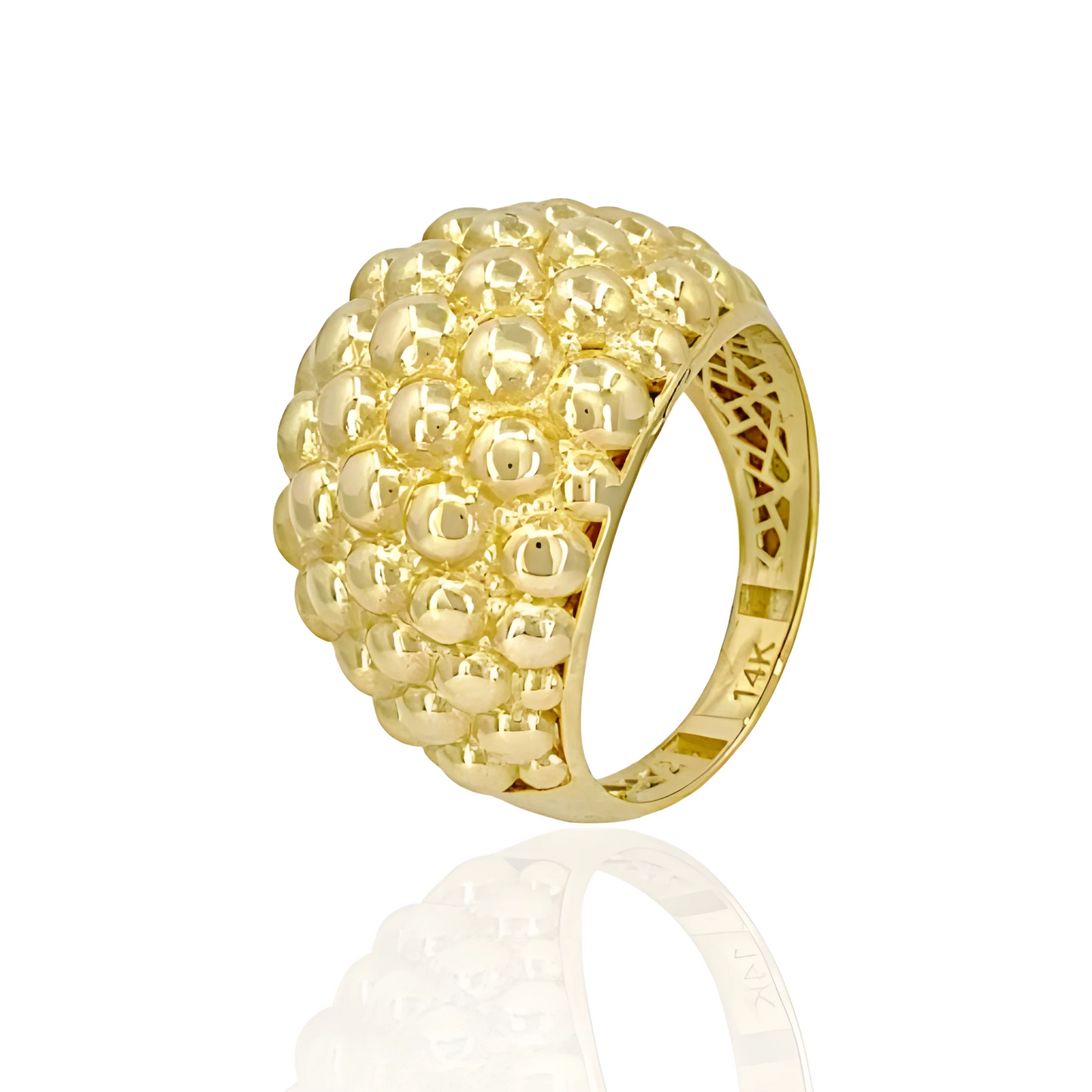 14K Gold Bubbles Ring