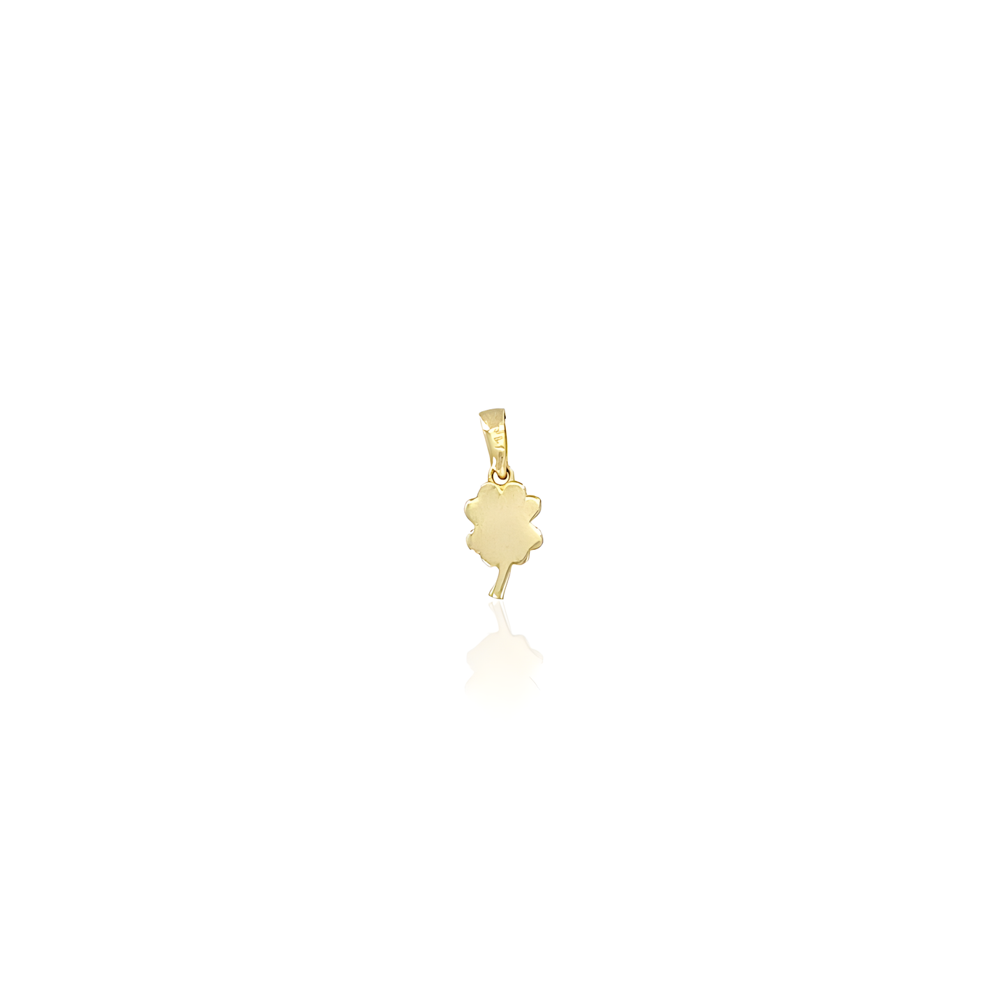 14K Gold Oak Leaf Charm Pendant