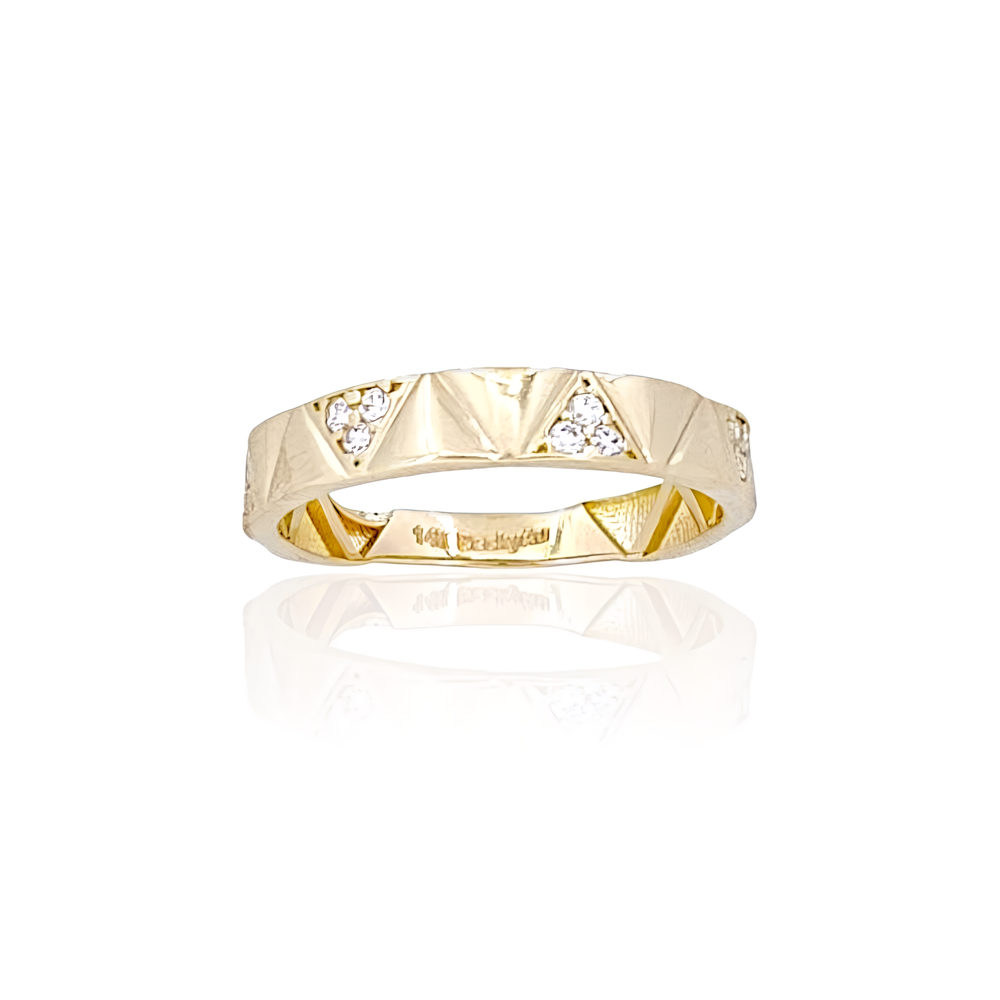 14K Gold Victory Ring