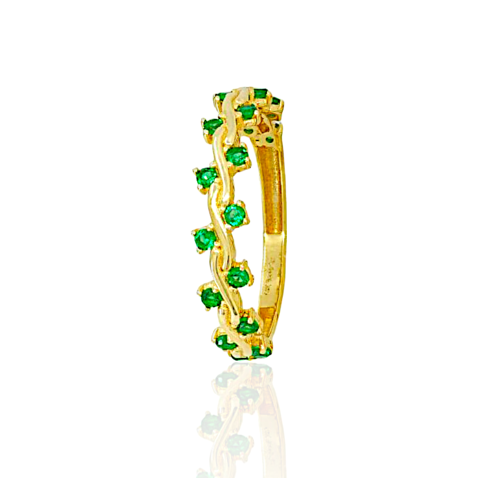 14K Gold Ring with Colored Topaz