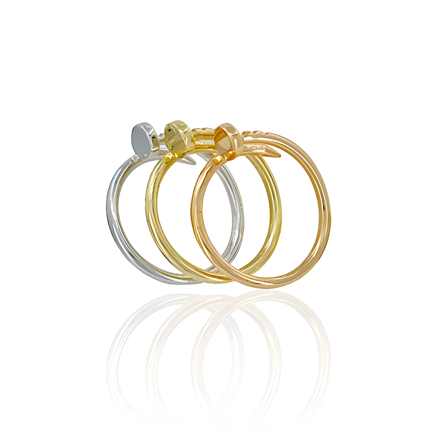 14K Gold Nail Ring