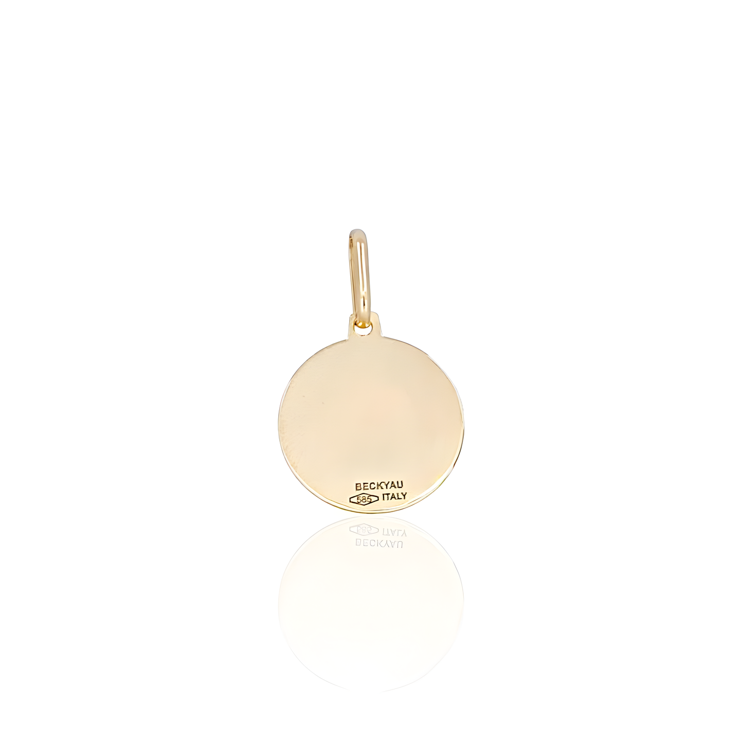 14K Gold North Star Charm Pendant