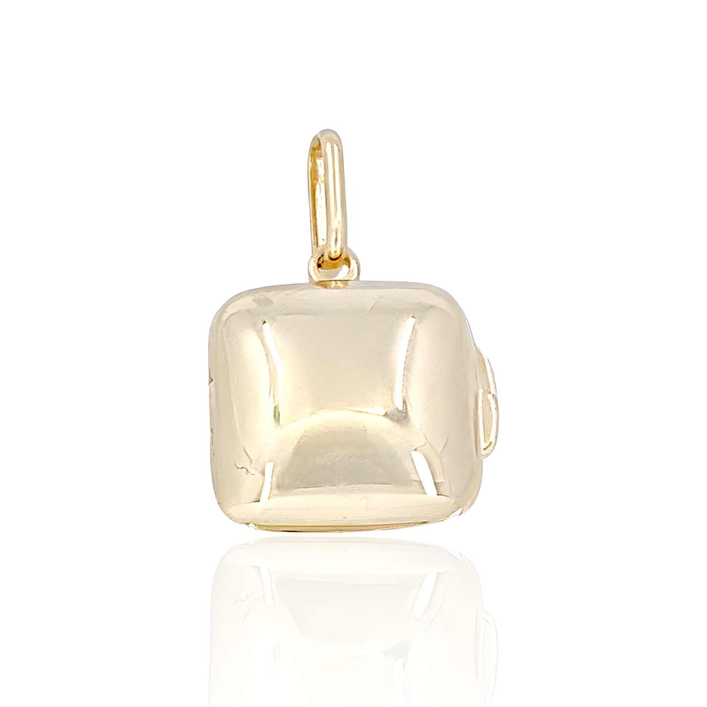 14K Gold Rectangle Locket for Photo