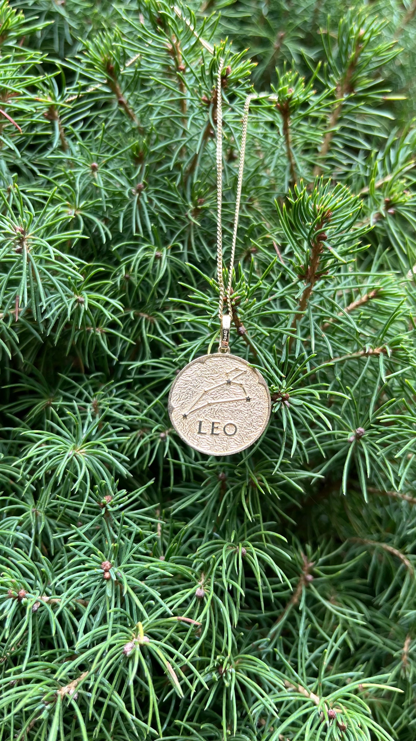 14K Gold Zodiac Pendant